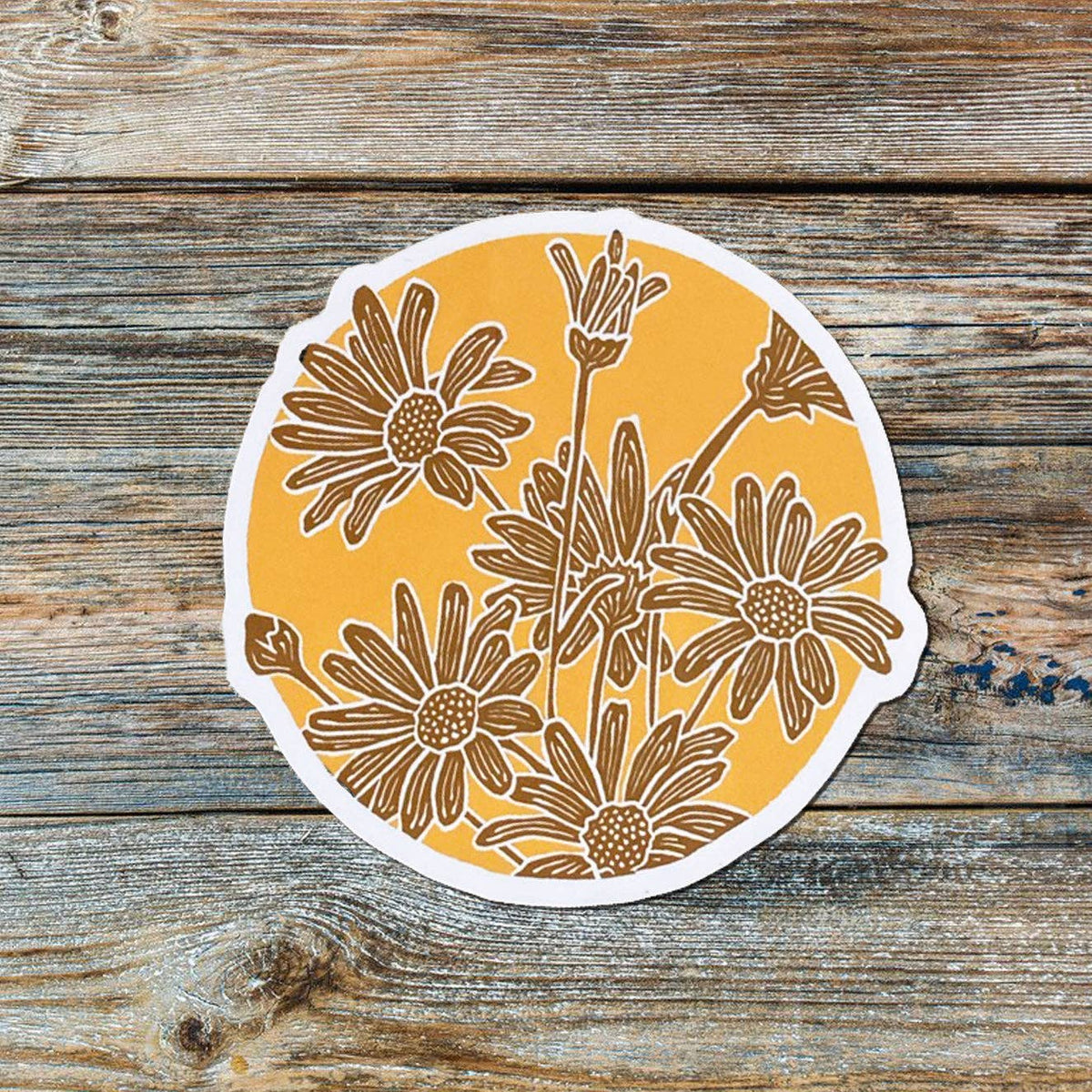 Common Daisy Vinyl Sticker