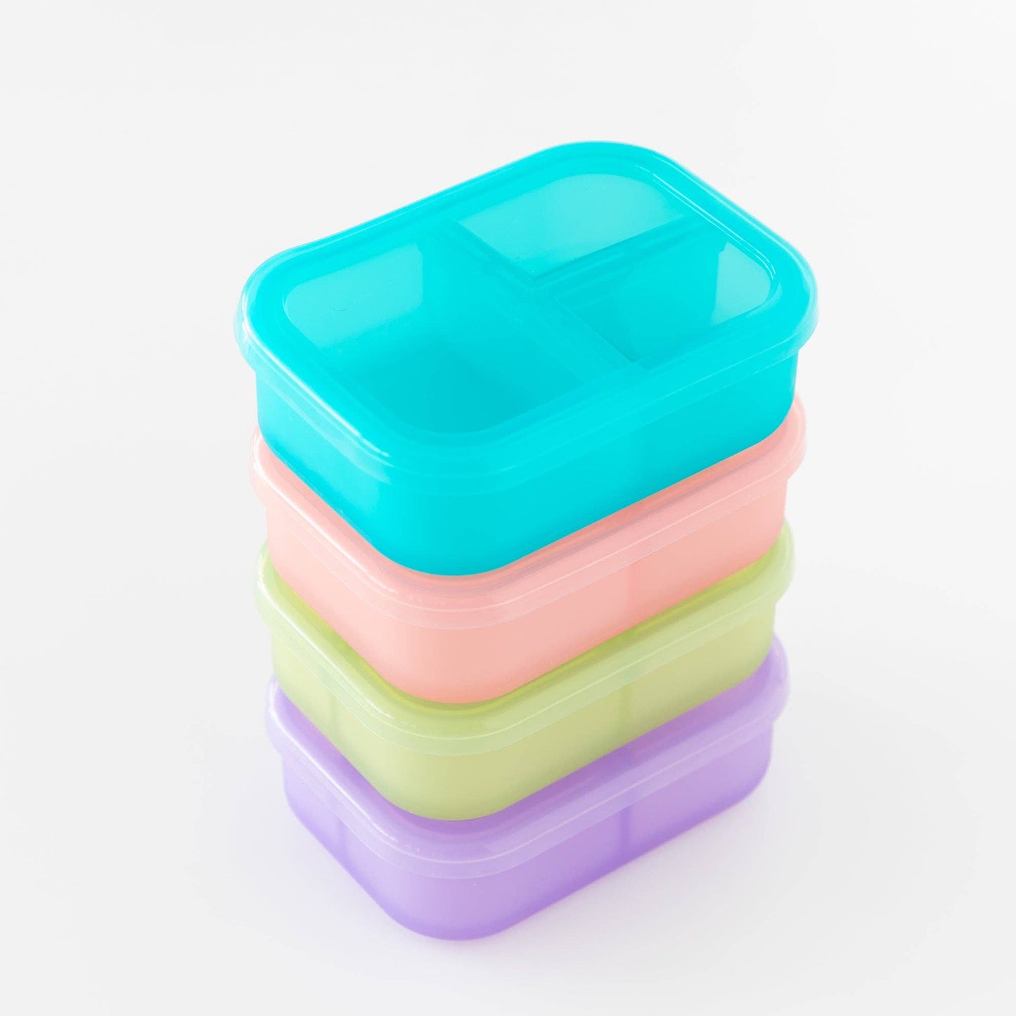 Silicone Bento Box 3 Section: Blue Jelly