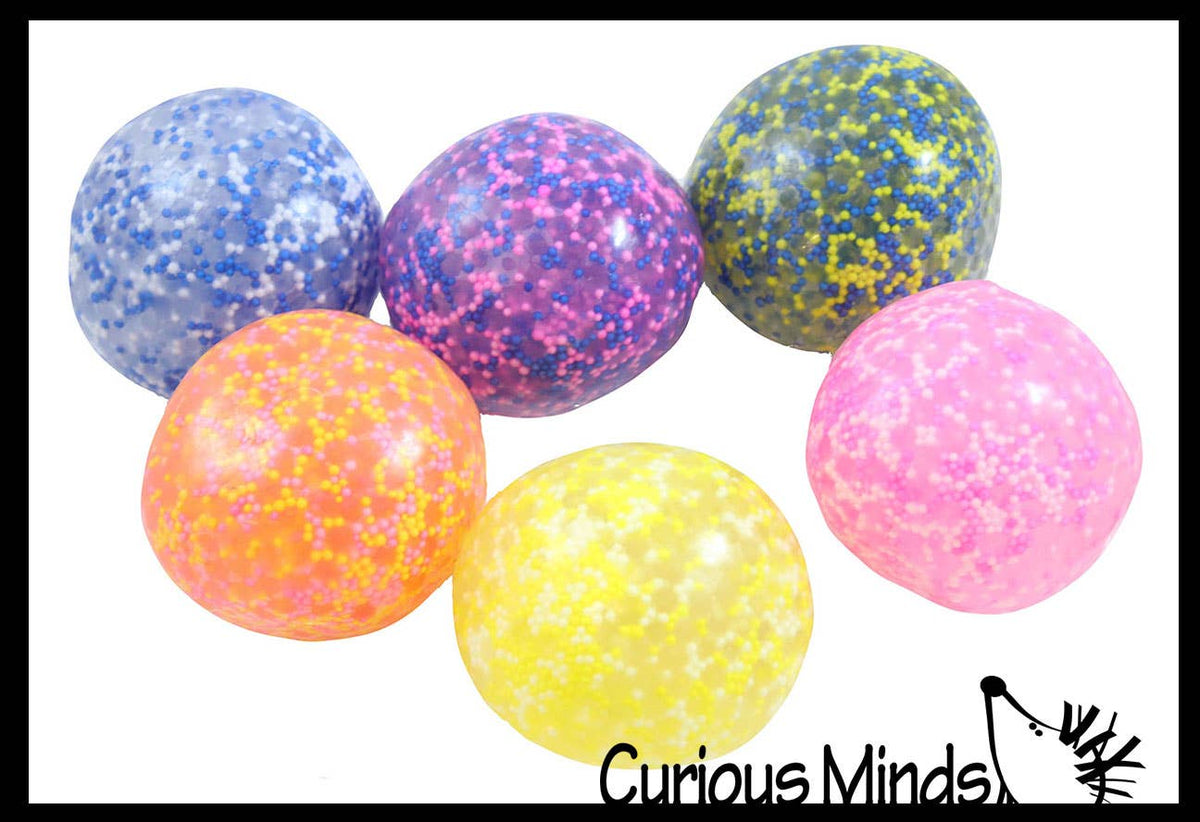 Jumbo Confetti Bead Mold-able Stress Ball
