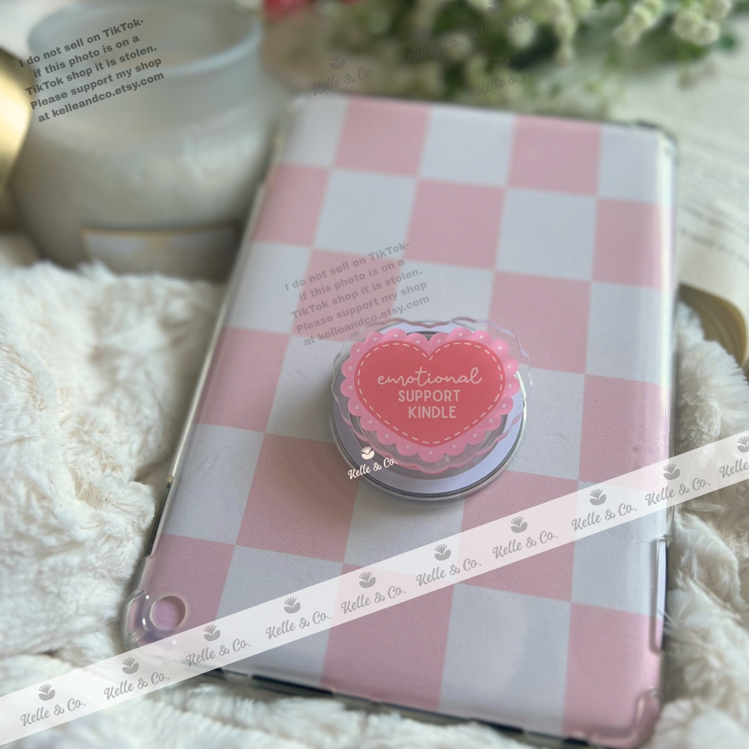 Emotional support kindle grip | coquette kindle grip | kobo 