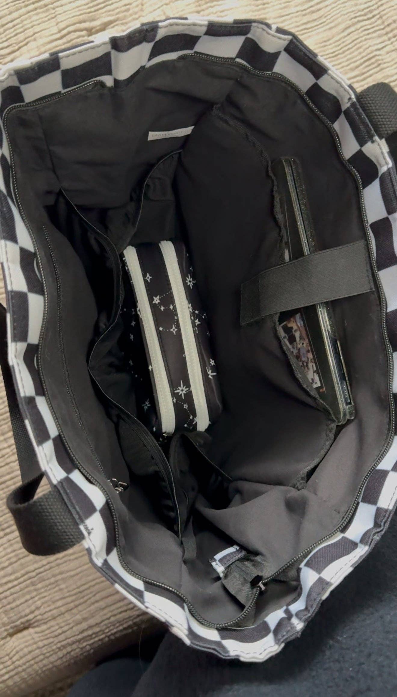 Carry All Tote in Checkered