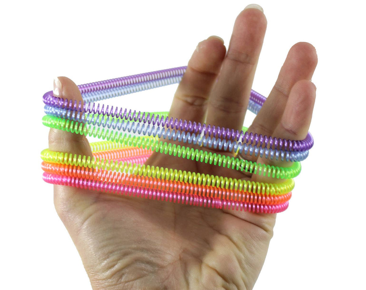 Bright Spring Coil Fidget Bracelets