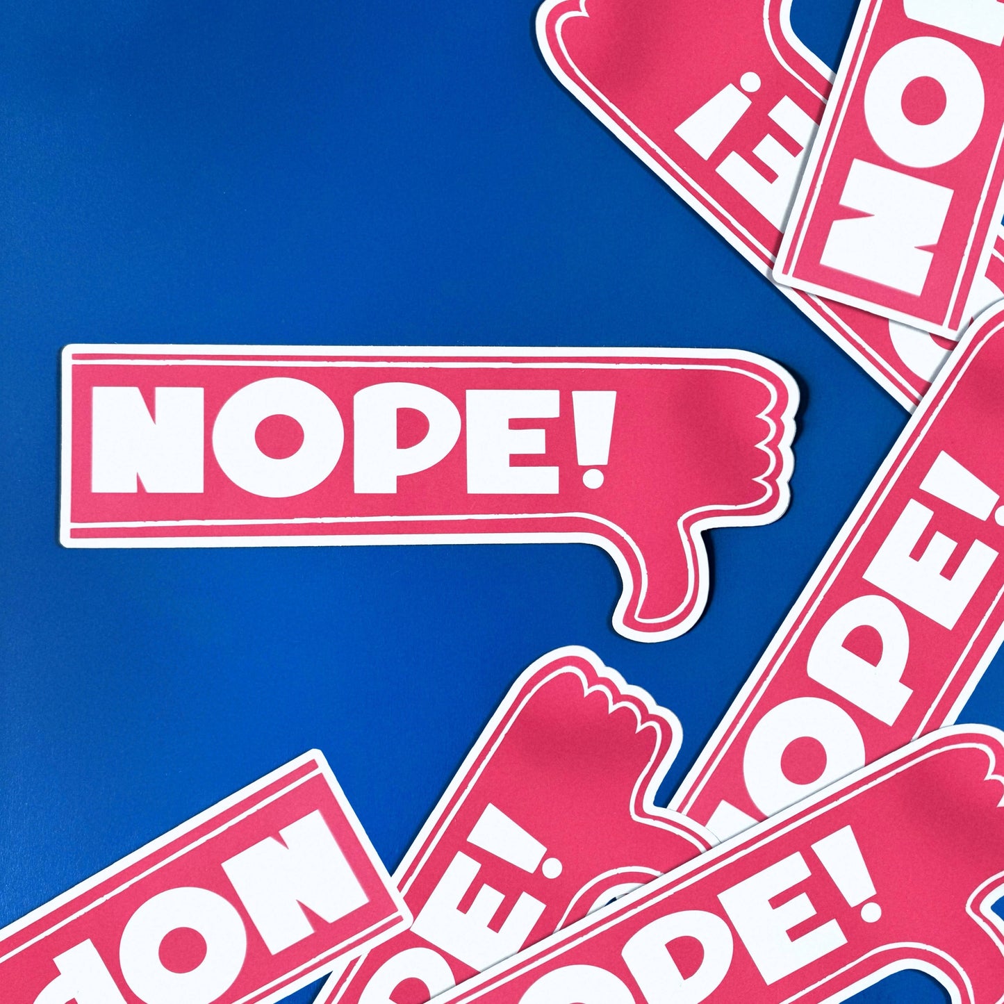 Nope! - Vinyl XL Sticker - Bumper sticker