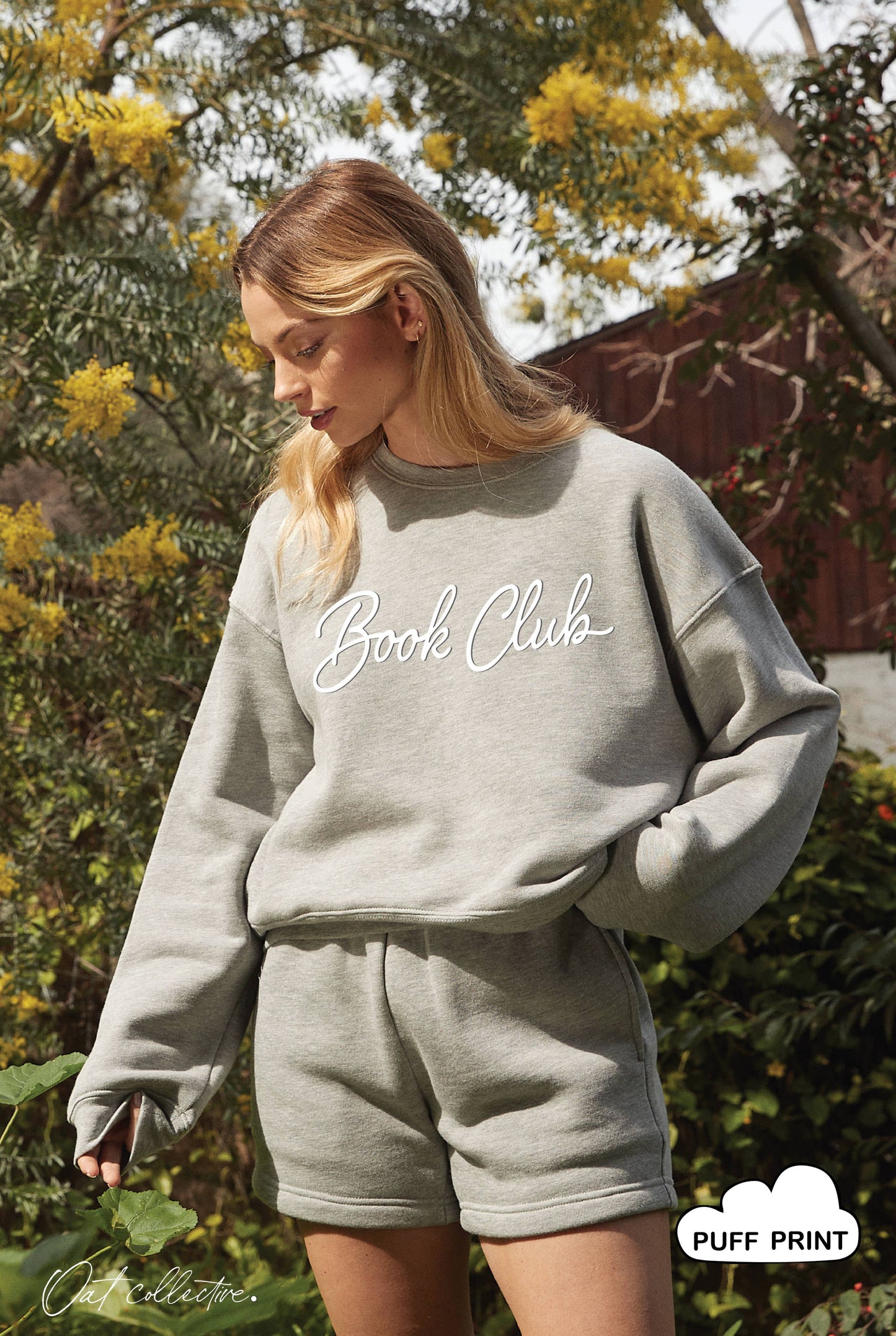 BOOK CLUB Puff Mid Graphic Sweatshirt