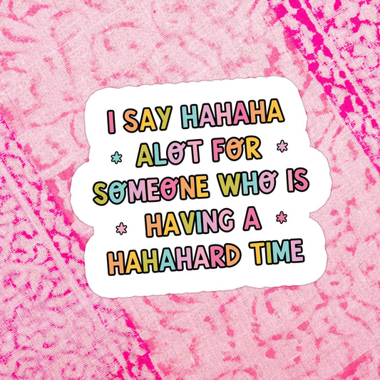 Dark Humor Funny Mental Health Waterproof Vinyl Sticker