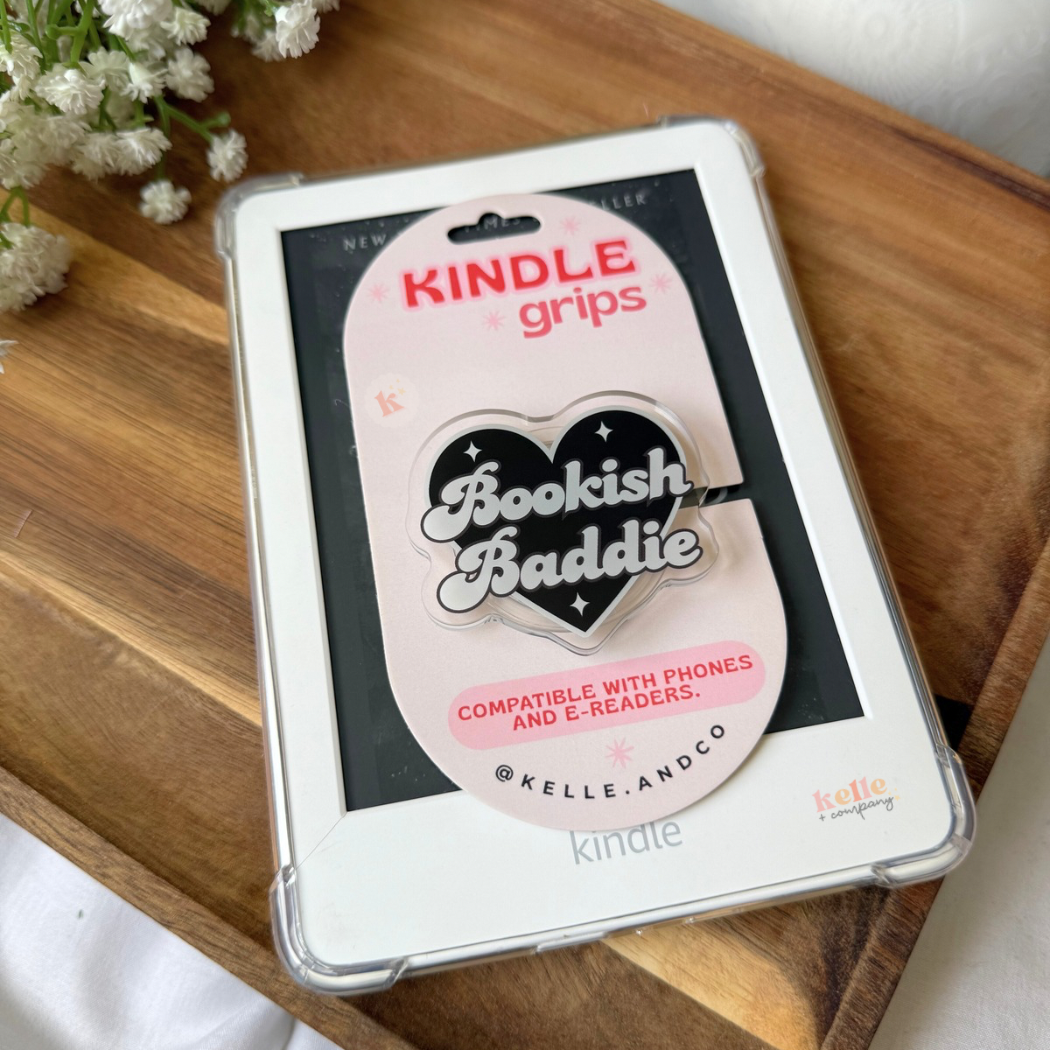 Bookish Kindle accessories | kindle grip | kindle case books