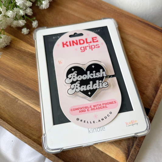 Bookish Kindle accessories | kindle grip | kindle case books