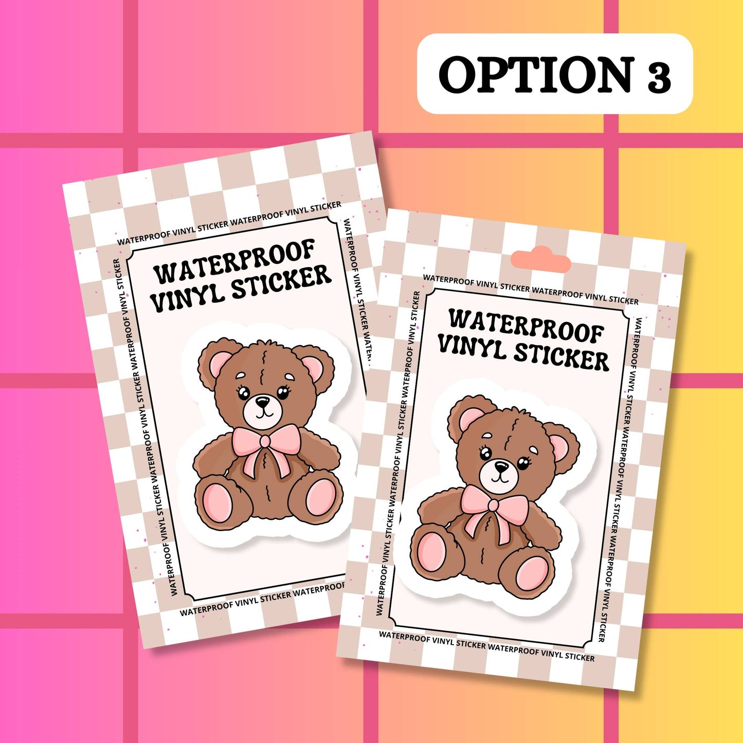 Christmas Girly Pink Holiday Funny Waterproof Vinyl Sticker