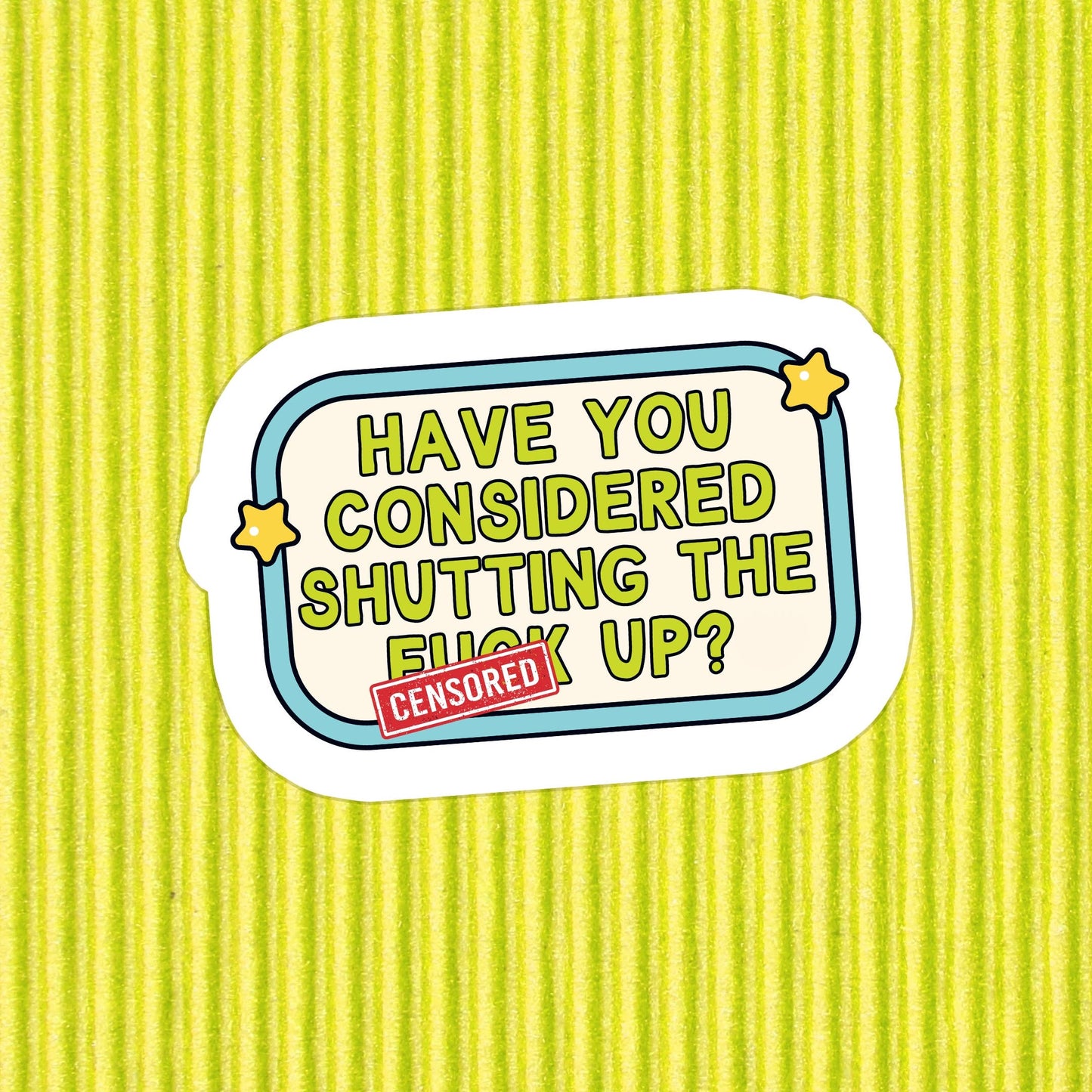 Relatable Funny Dark Humor Waterproof Vinyl Sticker