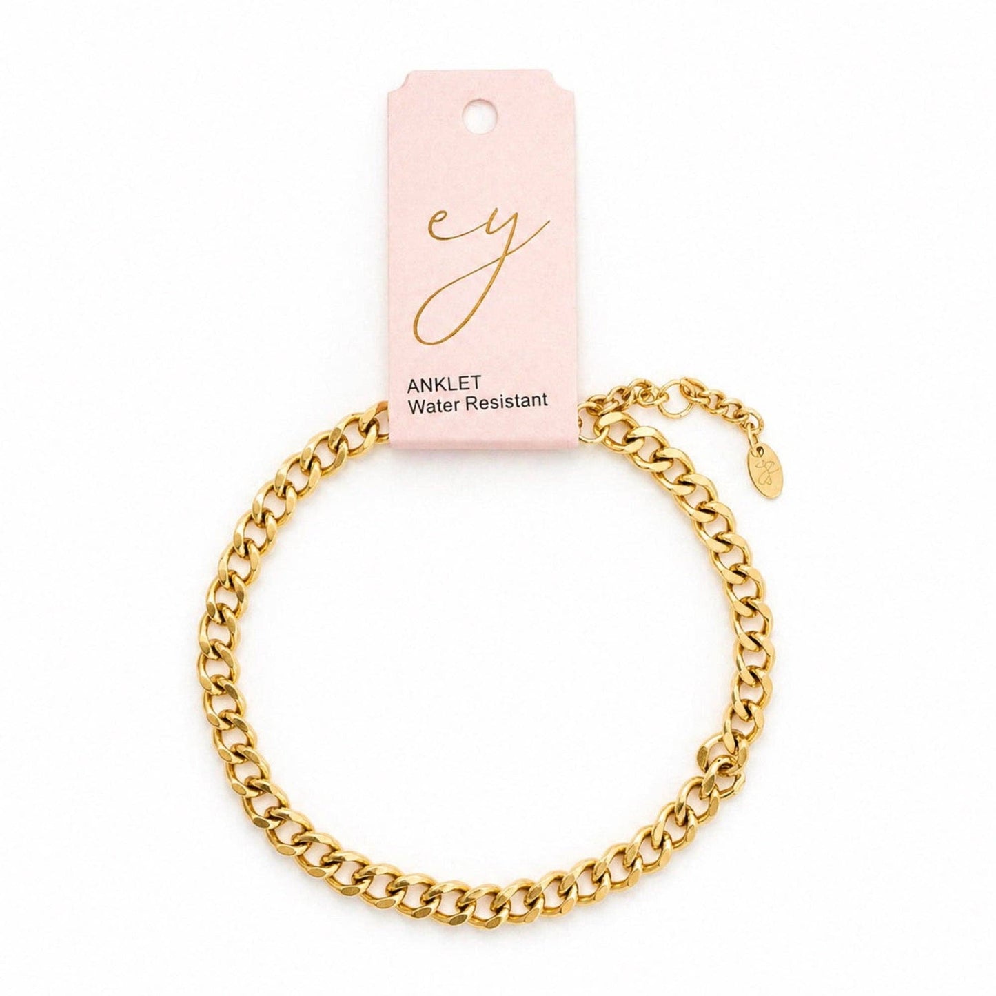 Luxe Cuban Chain Gold Anklet - Tarnish & Water Resistant