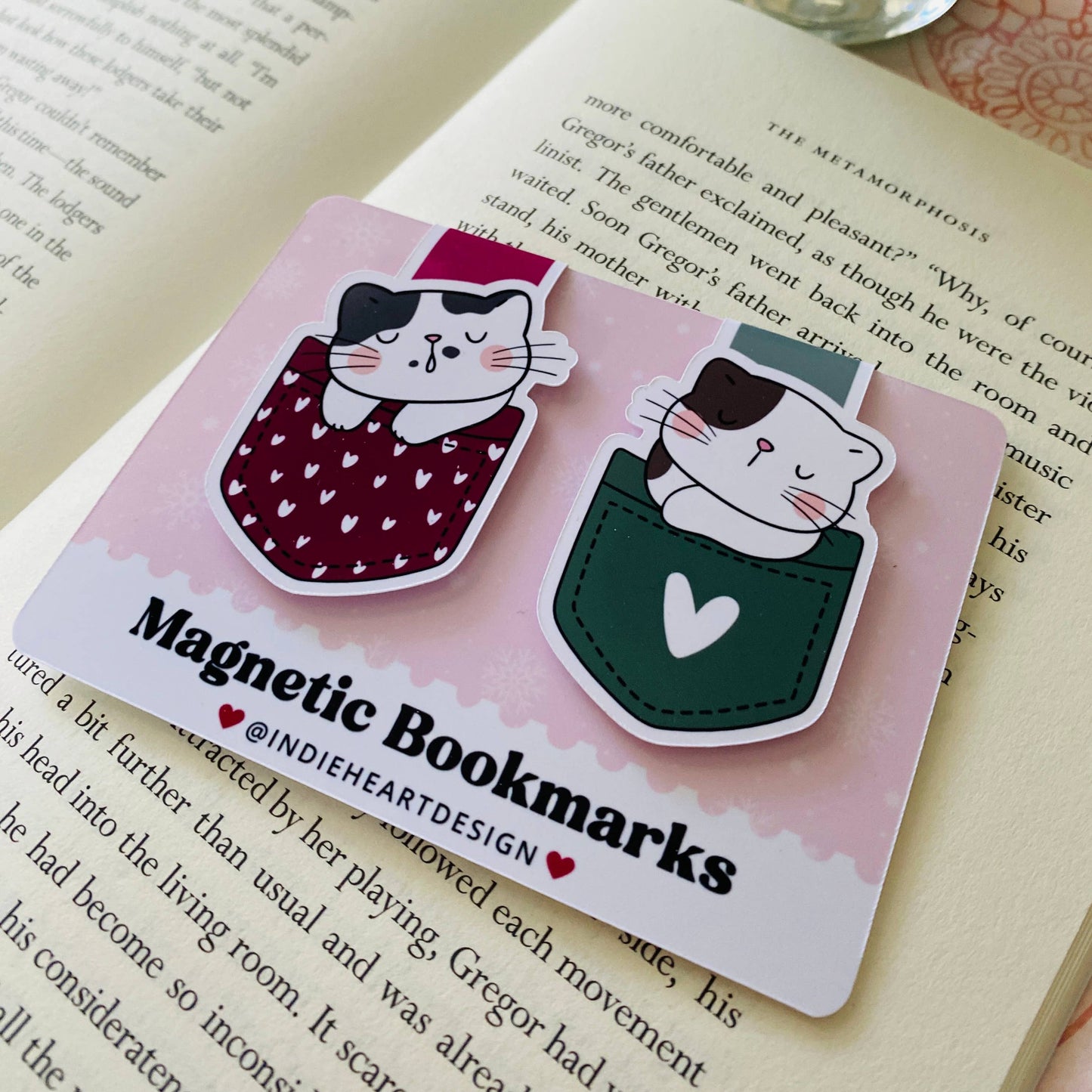 Holiday Magnetic Bookmark Gift Set – Pocket Kittens