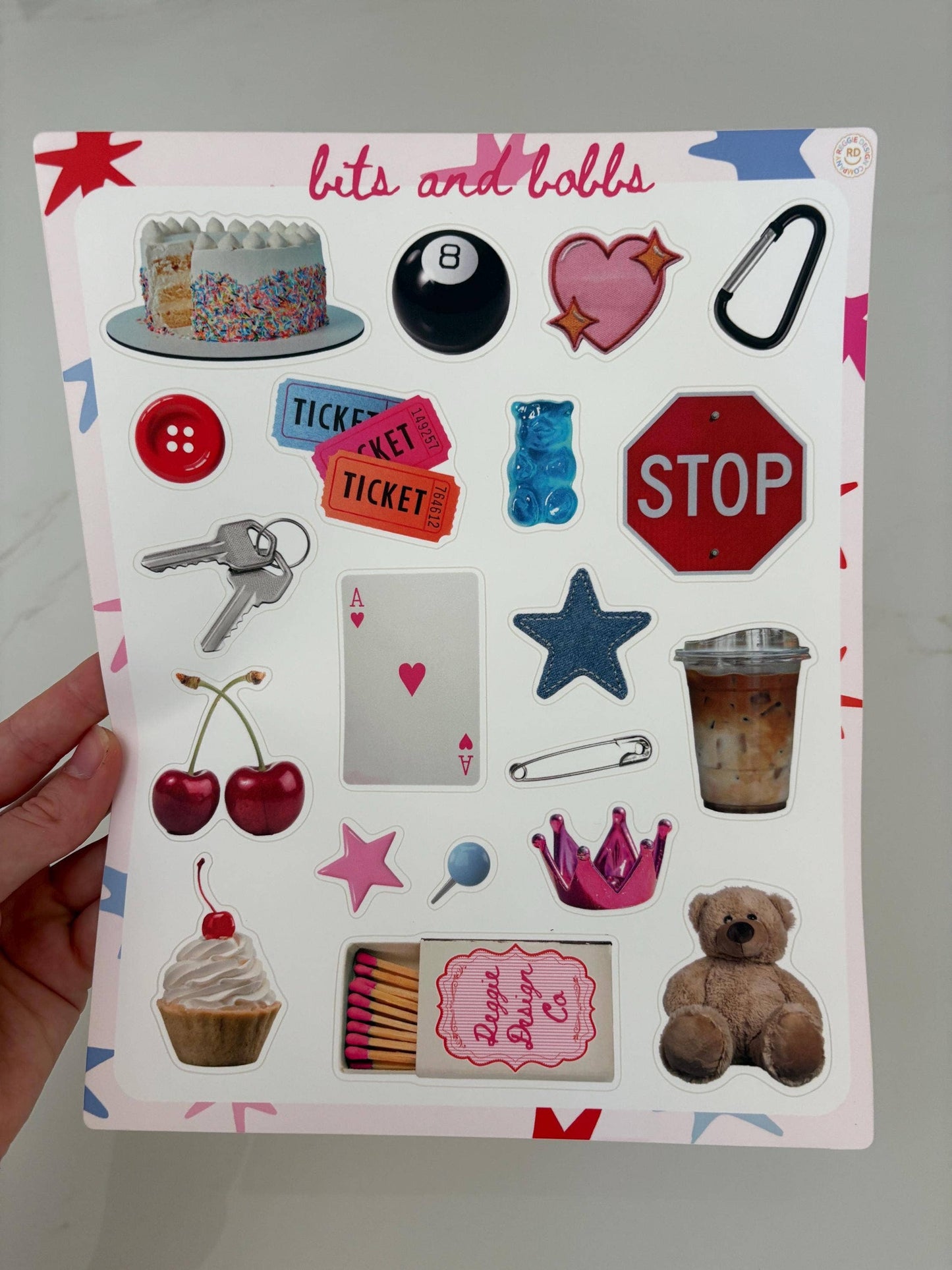 Bits and Bobbs 8x10 Sticker Sheet