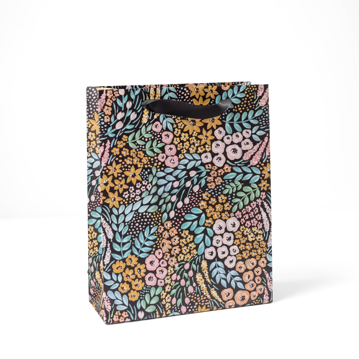 Black Floral Gift Bag