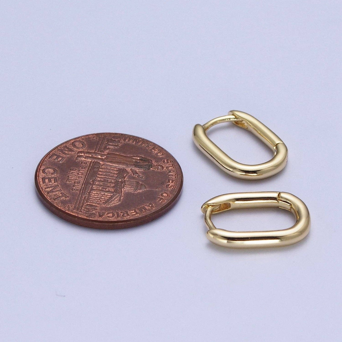 14K Gold Filled Minimalist Earring U Shape Small Hoop Huggie