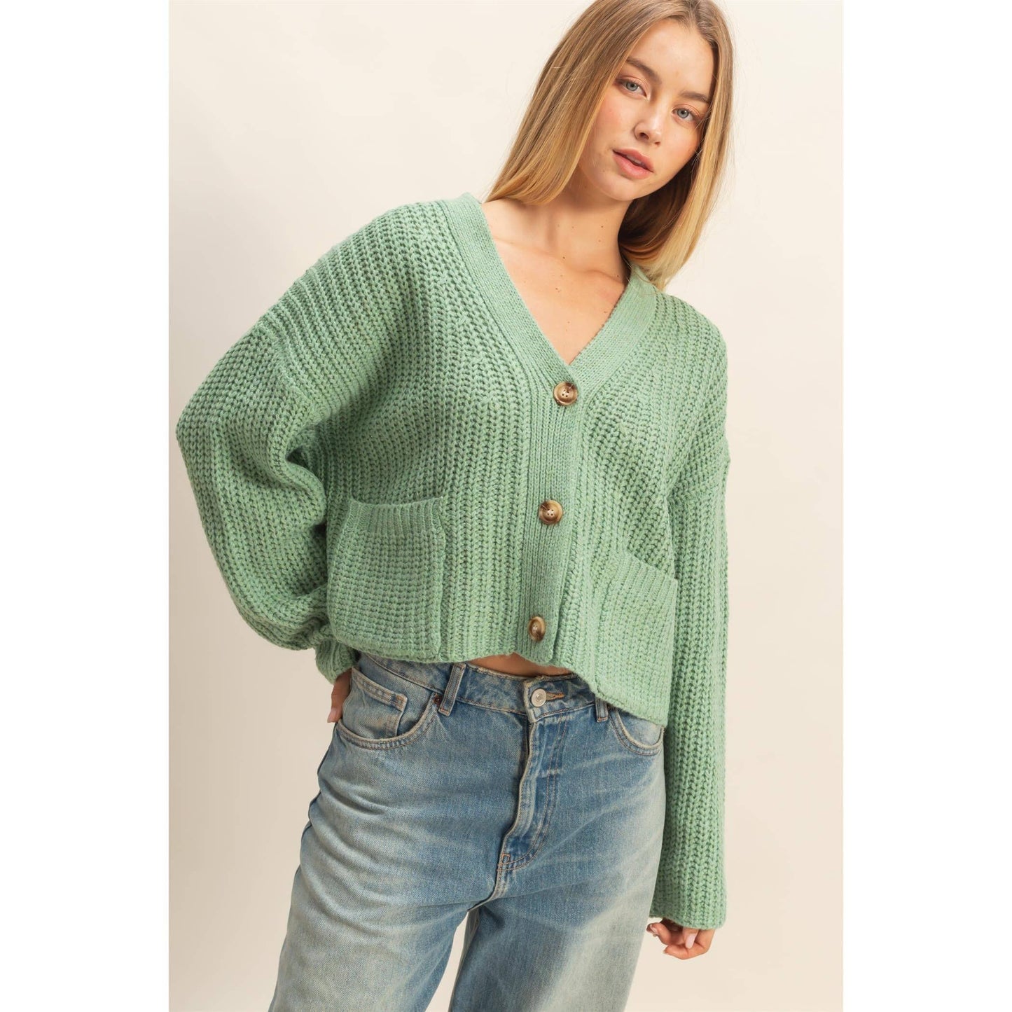 Oversized Ribbed Sweater Cardigan