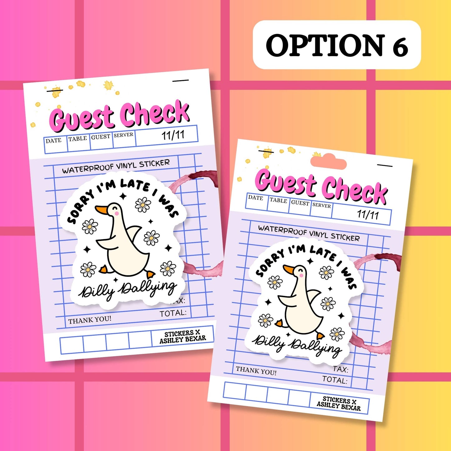 Relatable Duck Goose Funny Dilly Waterproof Vinyl Sticker