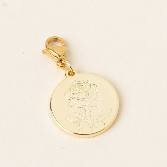 Jewelry Birth Flower Charm Gold-June