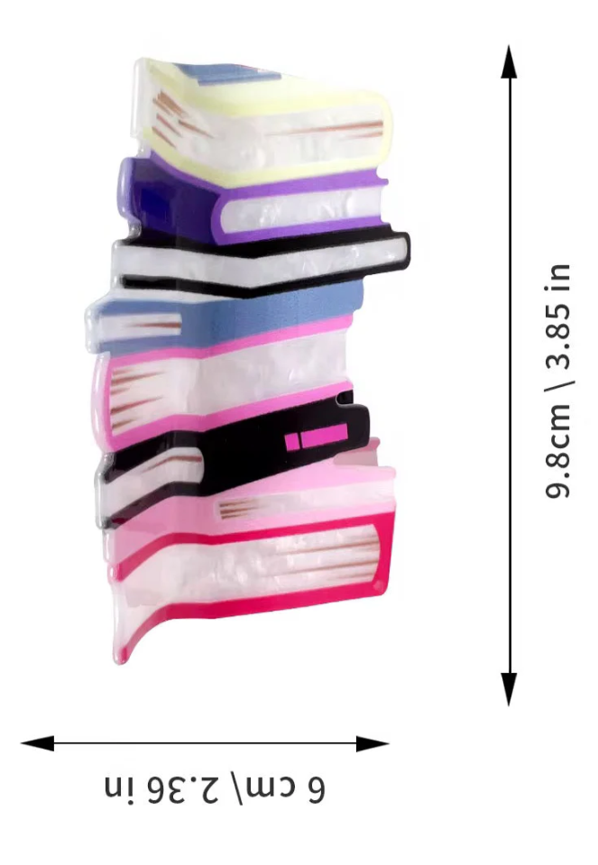 book hair clip