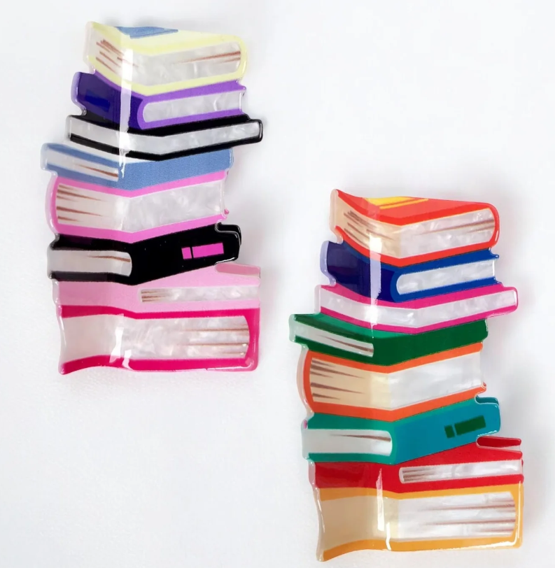 book hair clip