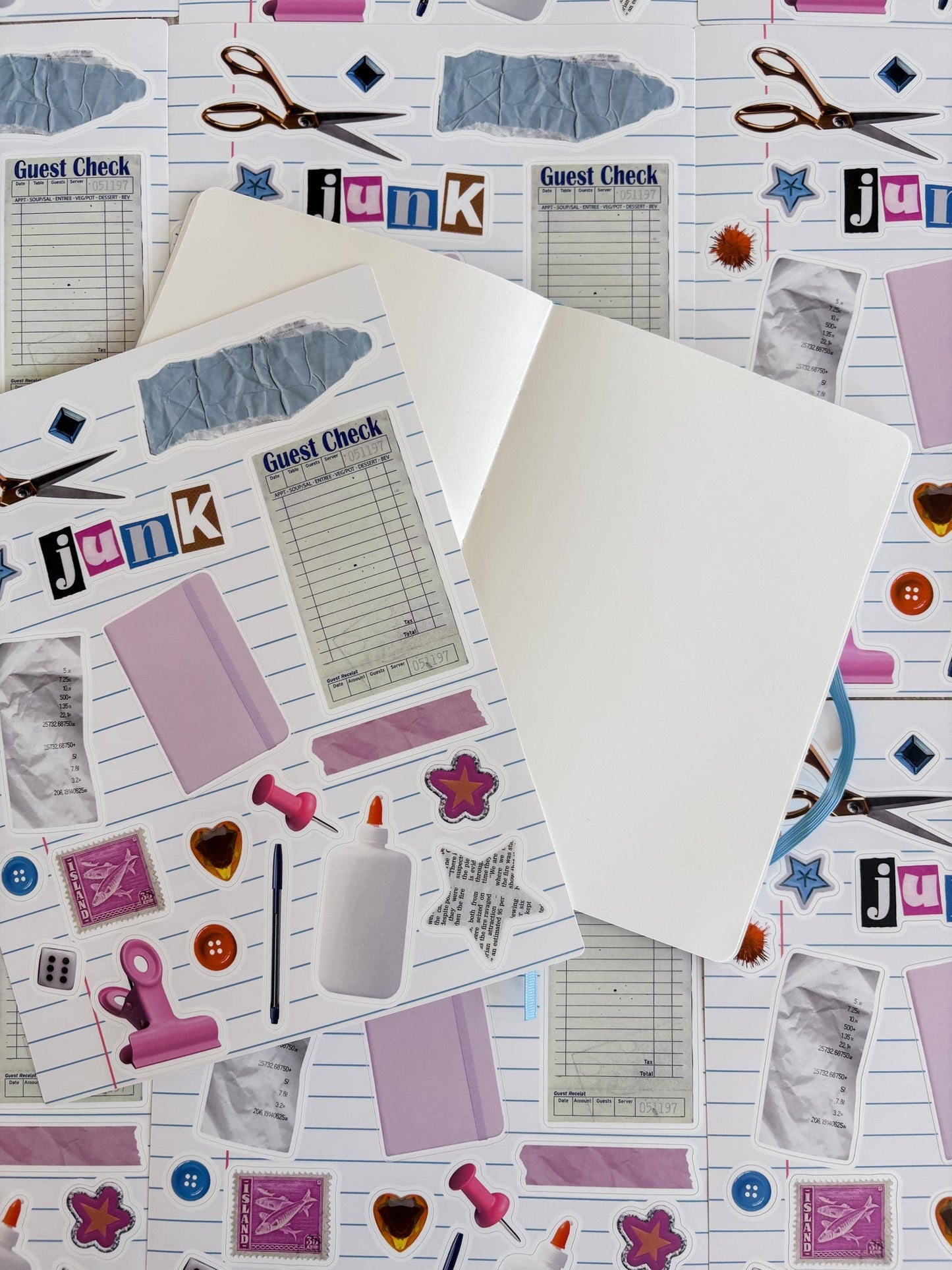 Junk Journal 8x10 Sticker Sheet