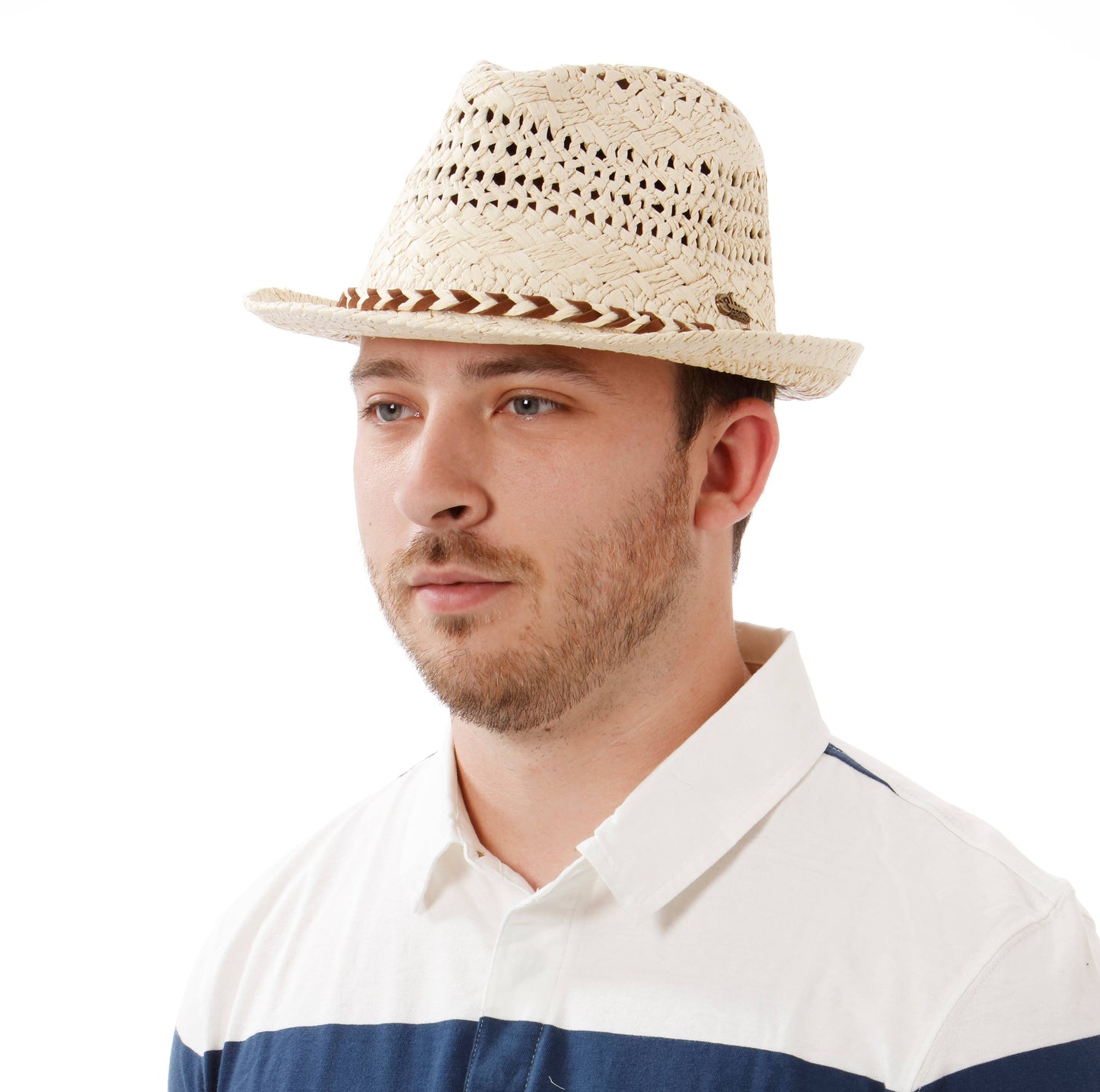 Marco Stingy Brim Fedora Natural Paper