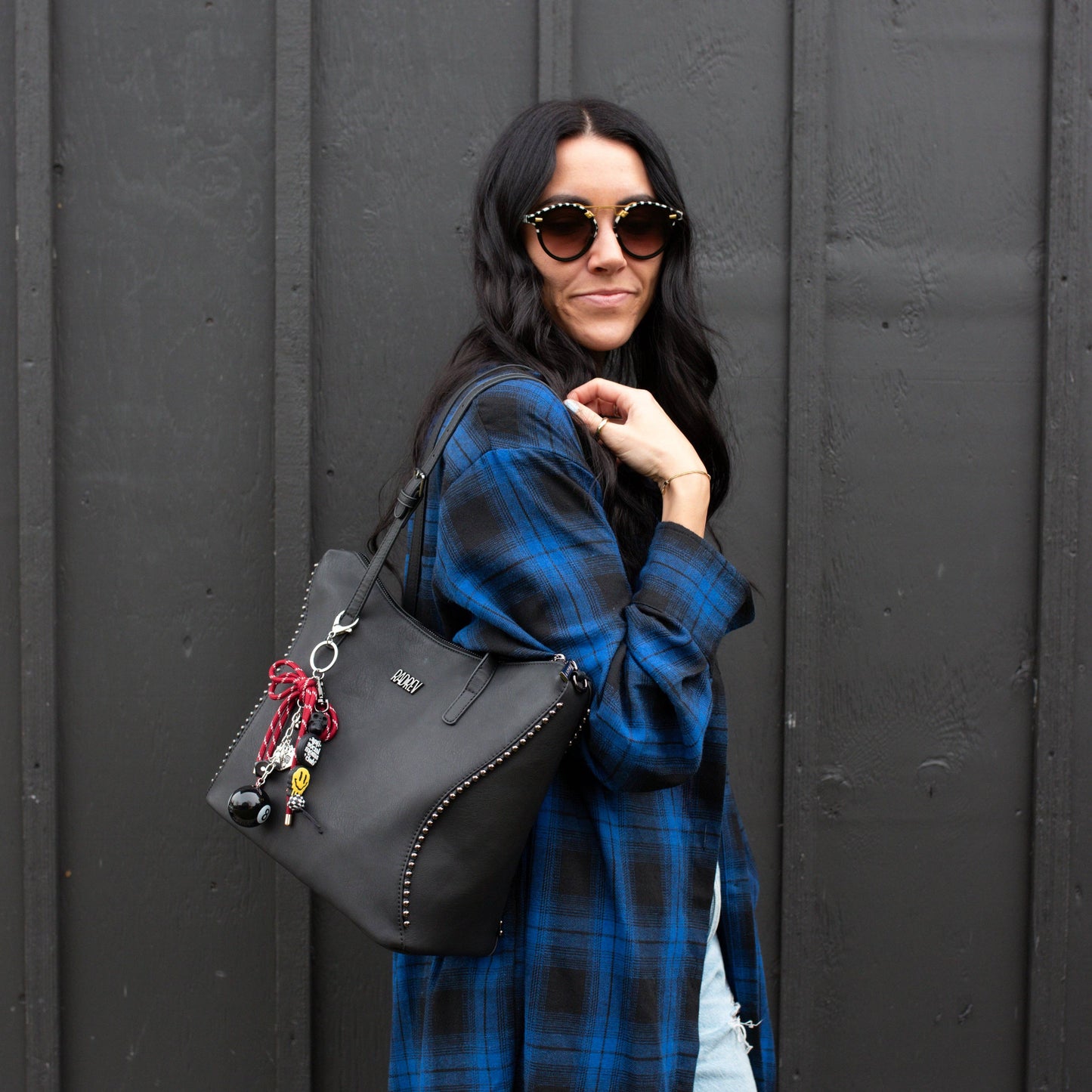 Bubble Tote in Matte Black