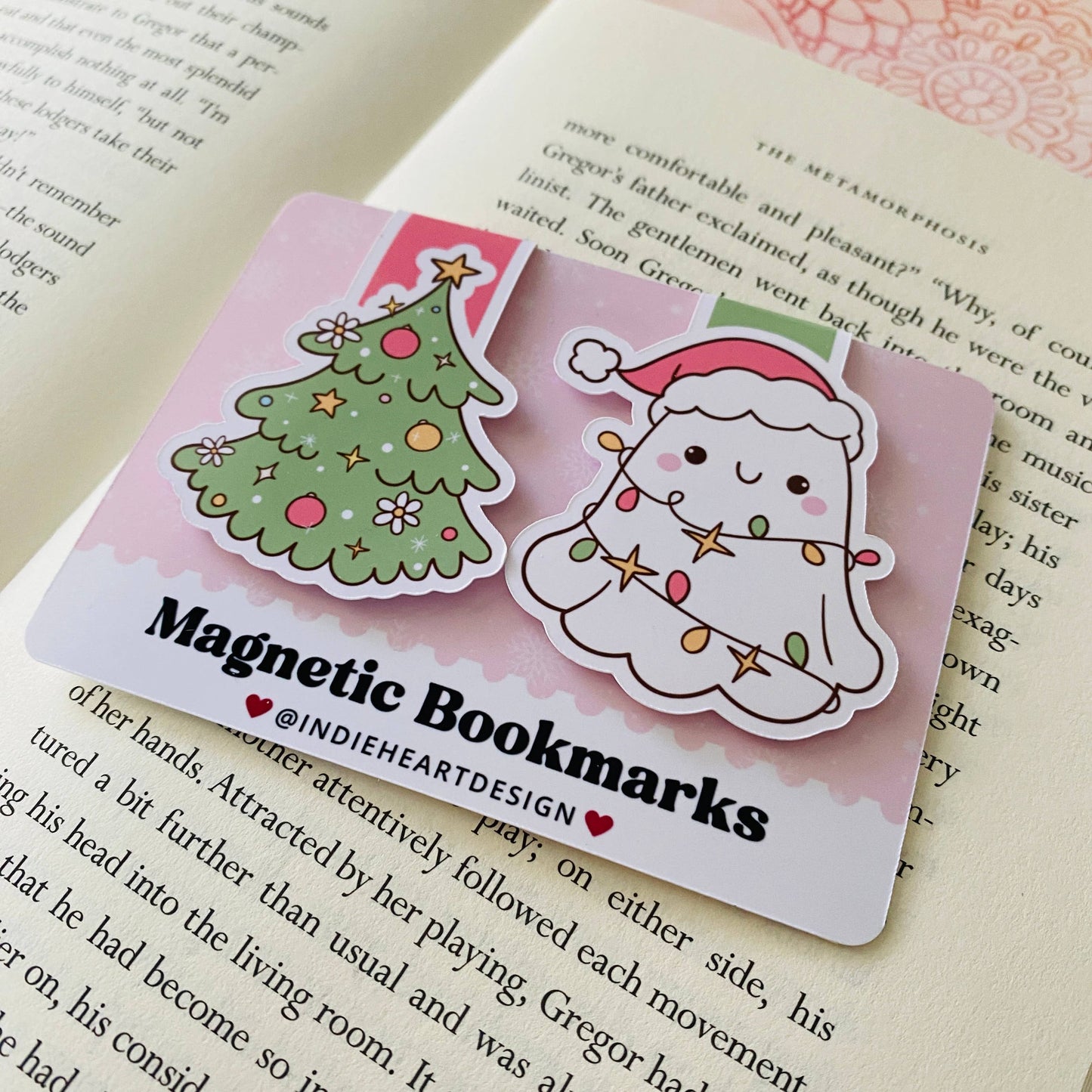 Holiday Magnetic Bookmark Gift Set – Holiday Ghost 