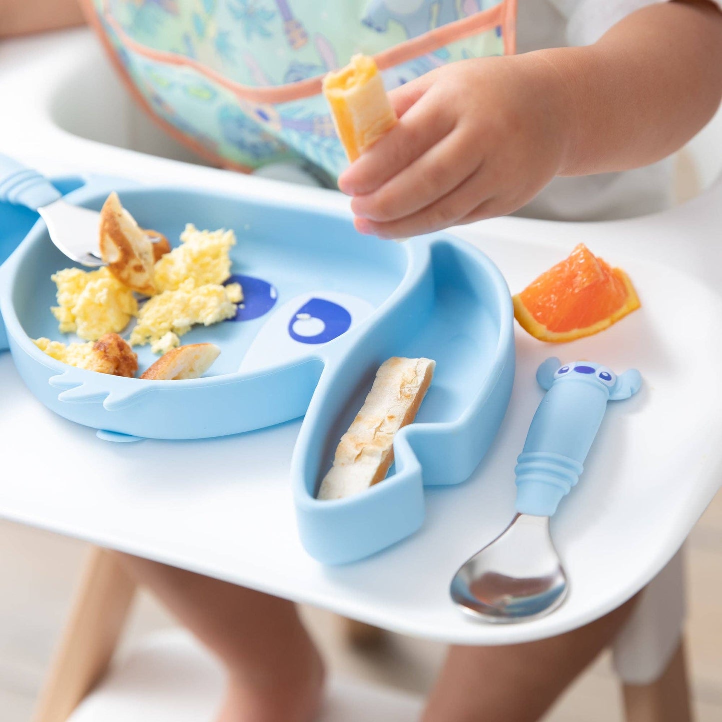 Silicone Grip Dish: Stitch