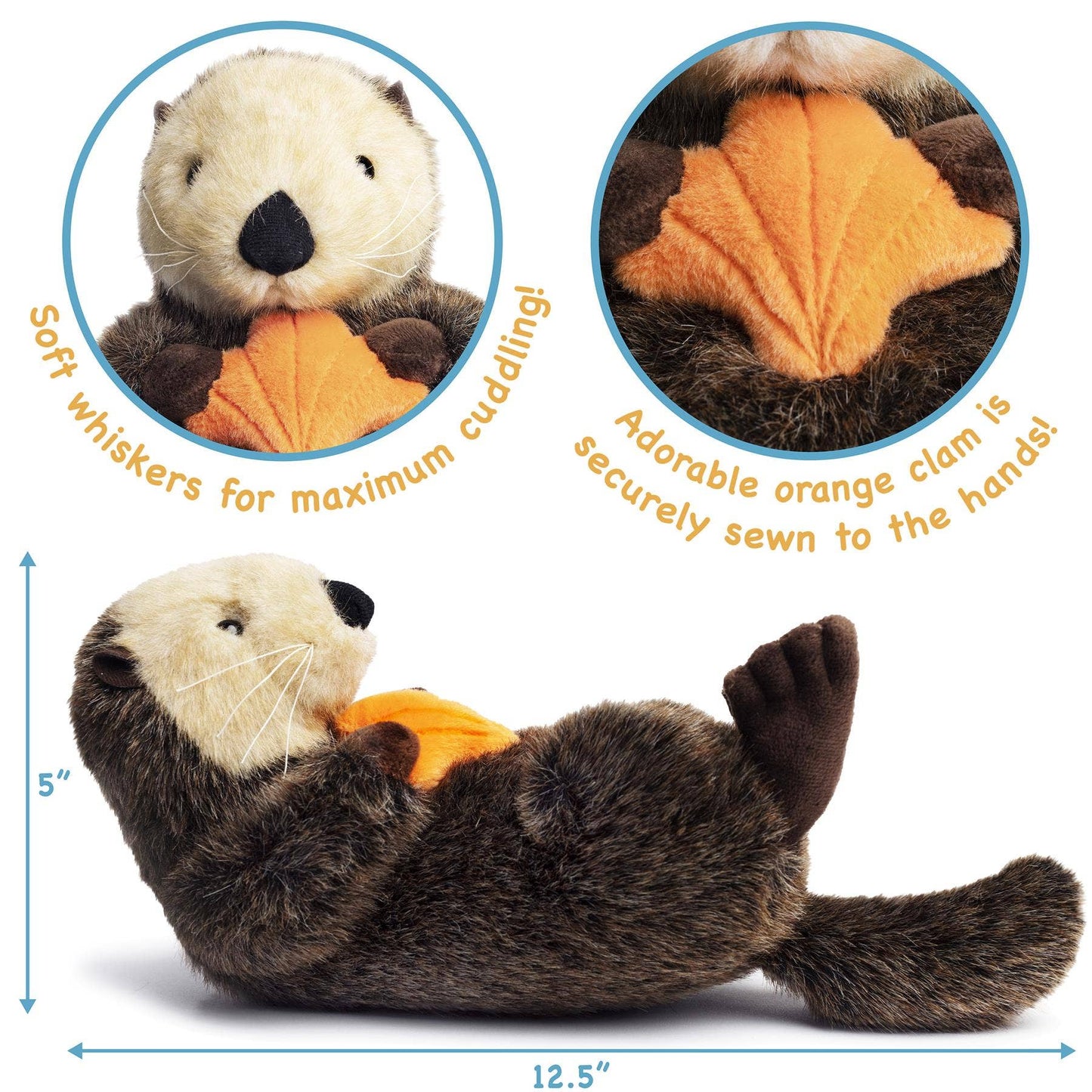 Owen The Sea Otter | 13 Inch Stuffed Animal Plush | By TigerHart Toys