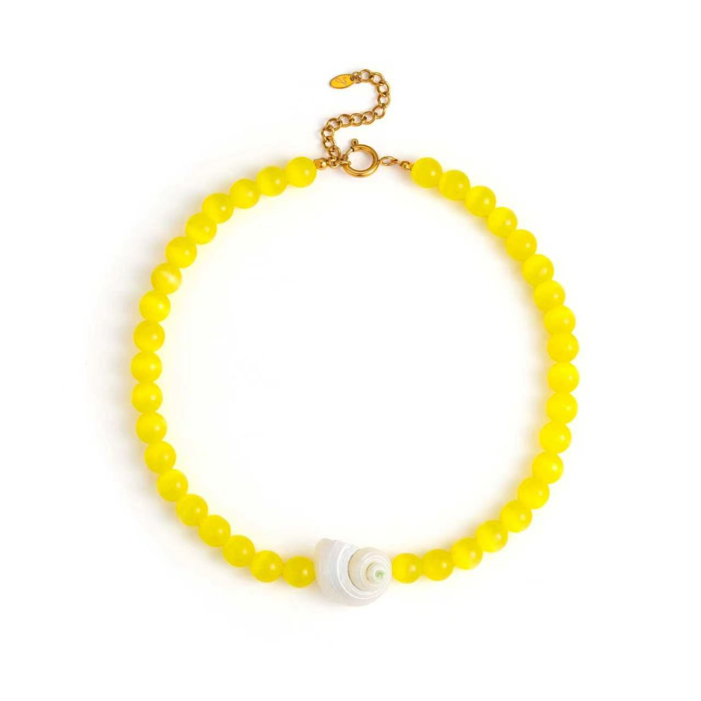 Beachside Shell Beaded Necklace – Bold Statement Strand