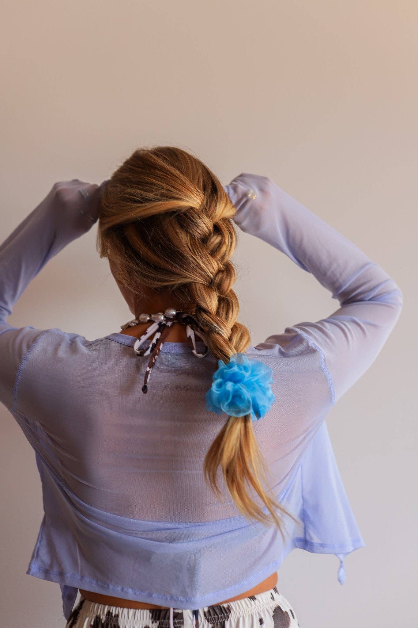 NEON MIDI ORGANZA SCRUNCHIE