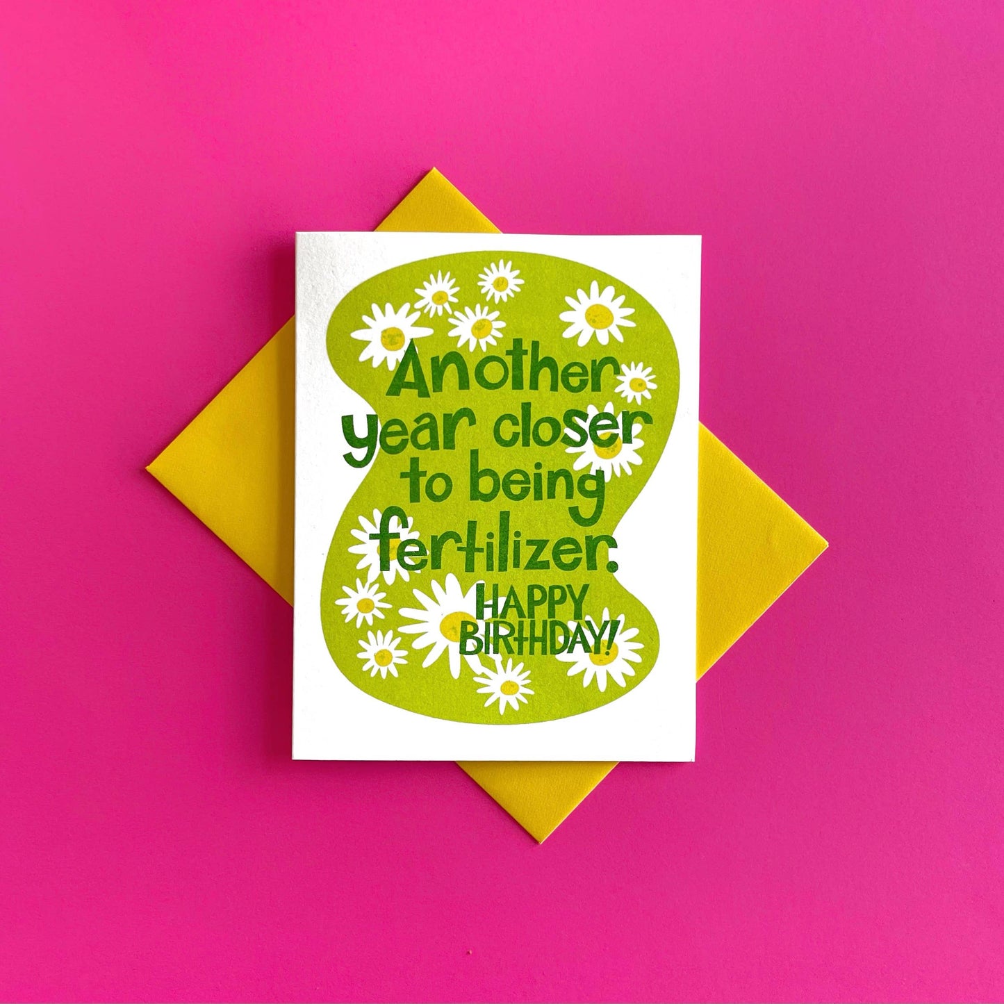 Another Year Closer - Funny Risograph Birthday Card