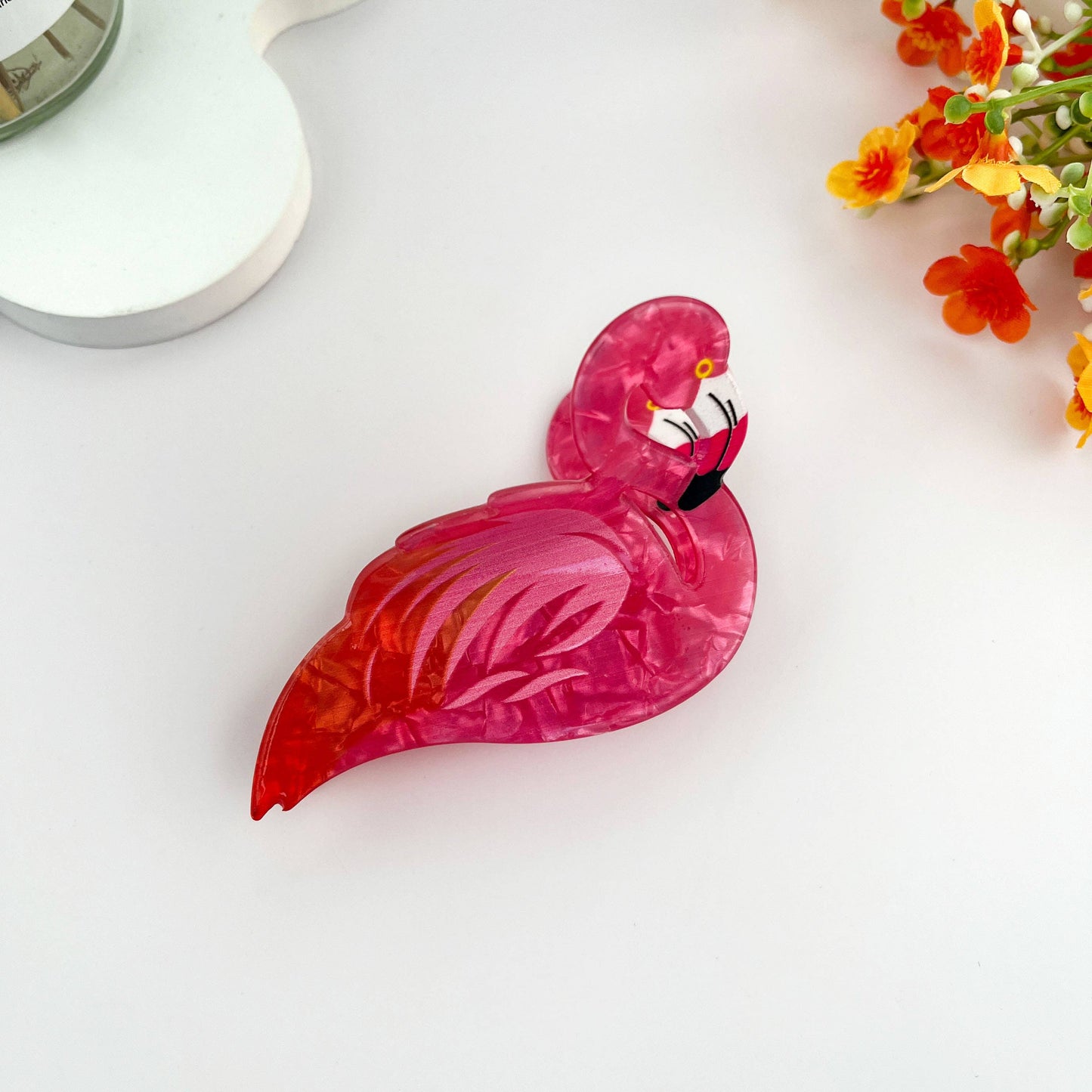 Realistic Flamingo Animal Candy Color Hair Claw Clip