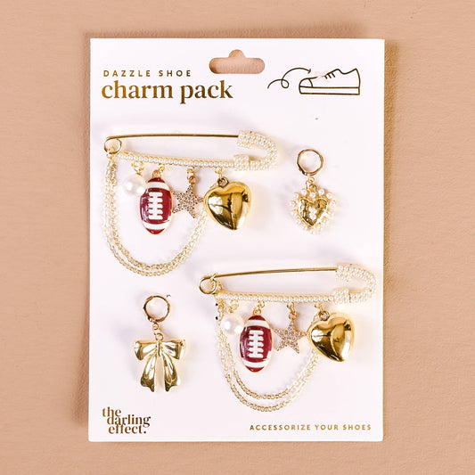 Dazzle Shoe Charm Pack-Tailgate Time