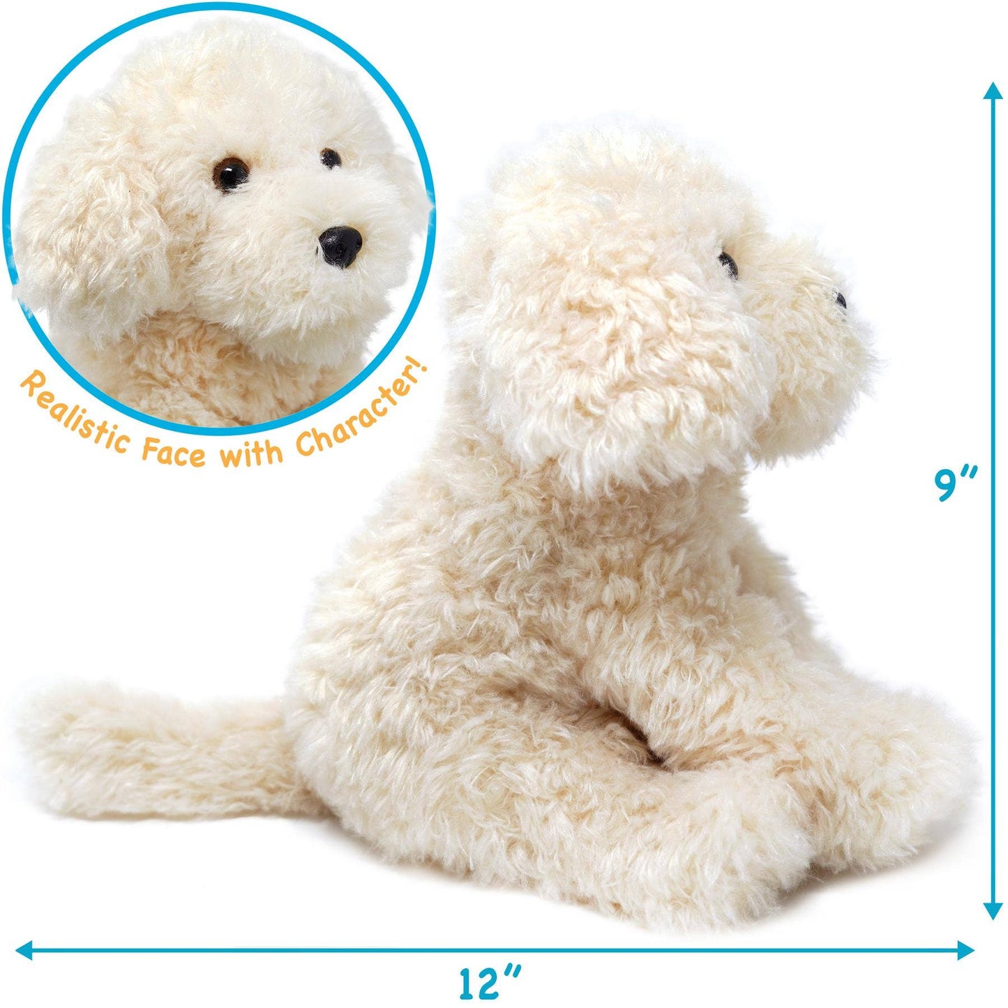Luka The Labradoodle | 12 Inch Stuffed Animal Plush | By TigerHart Toys