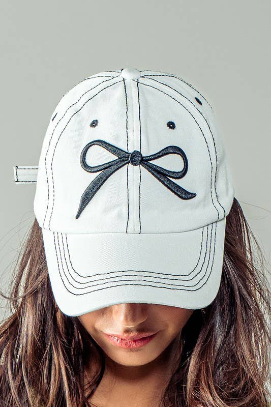 Bow Baseball Cap