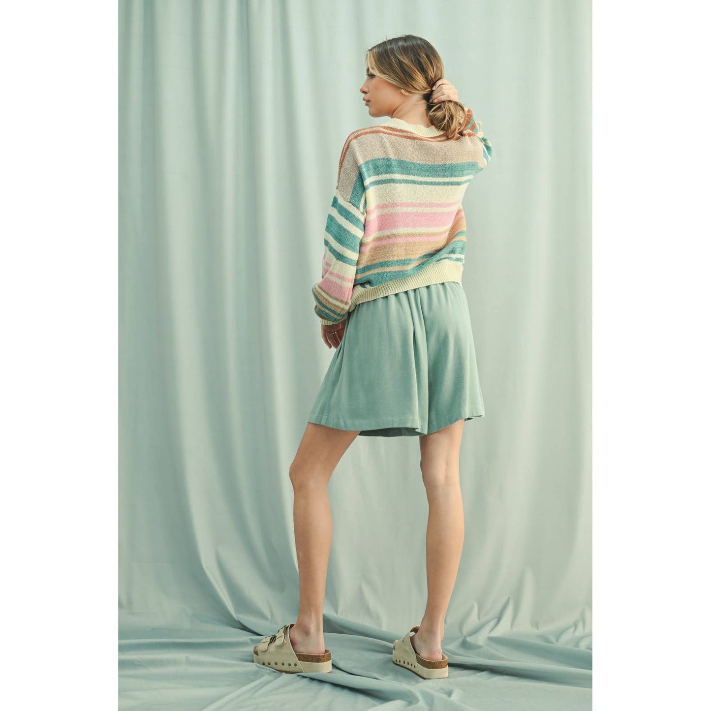 COLORBLOCK STRIPED SWEATER / WL25-11144