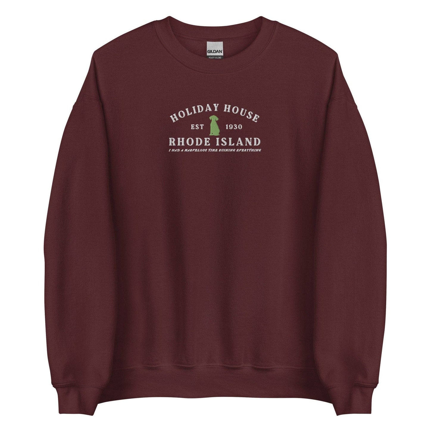 Holiday House Folklore Embroidered Crewneck | Last Great American Dynasty