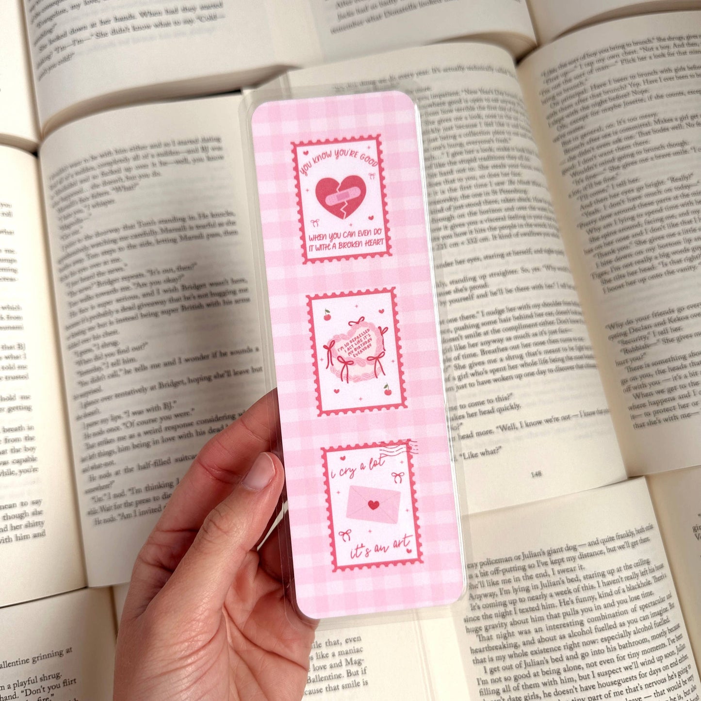 I Can Do It With A Broken Heart Stamps - Bookmarks
