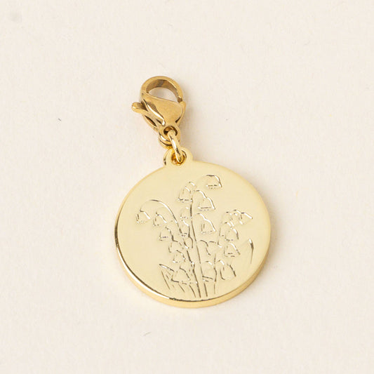 Jewelry Birth Flower Charm Gold-May