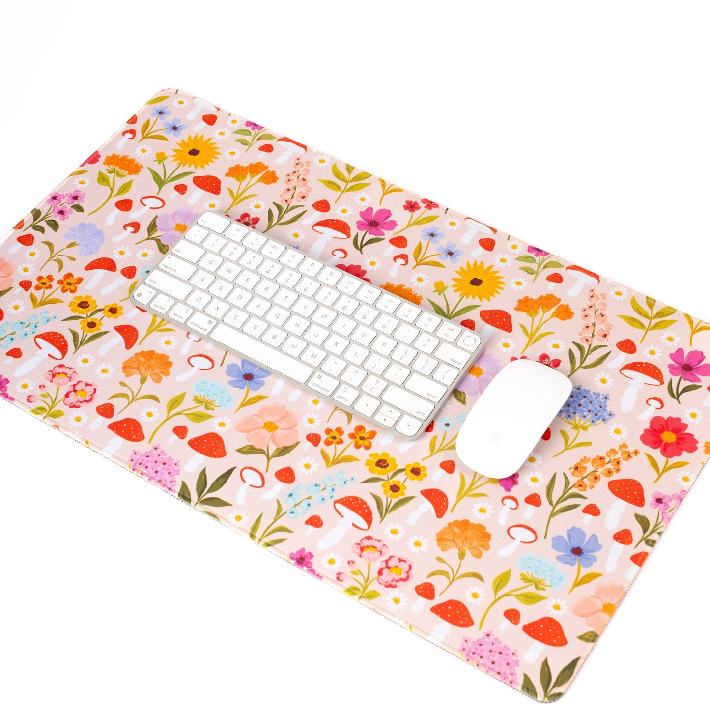 Mushroom Meadows Desk Pad