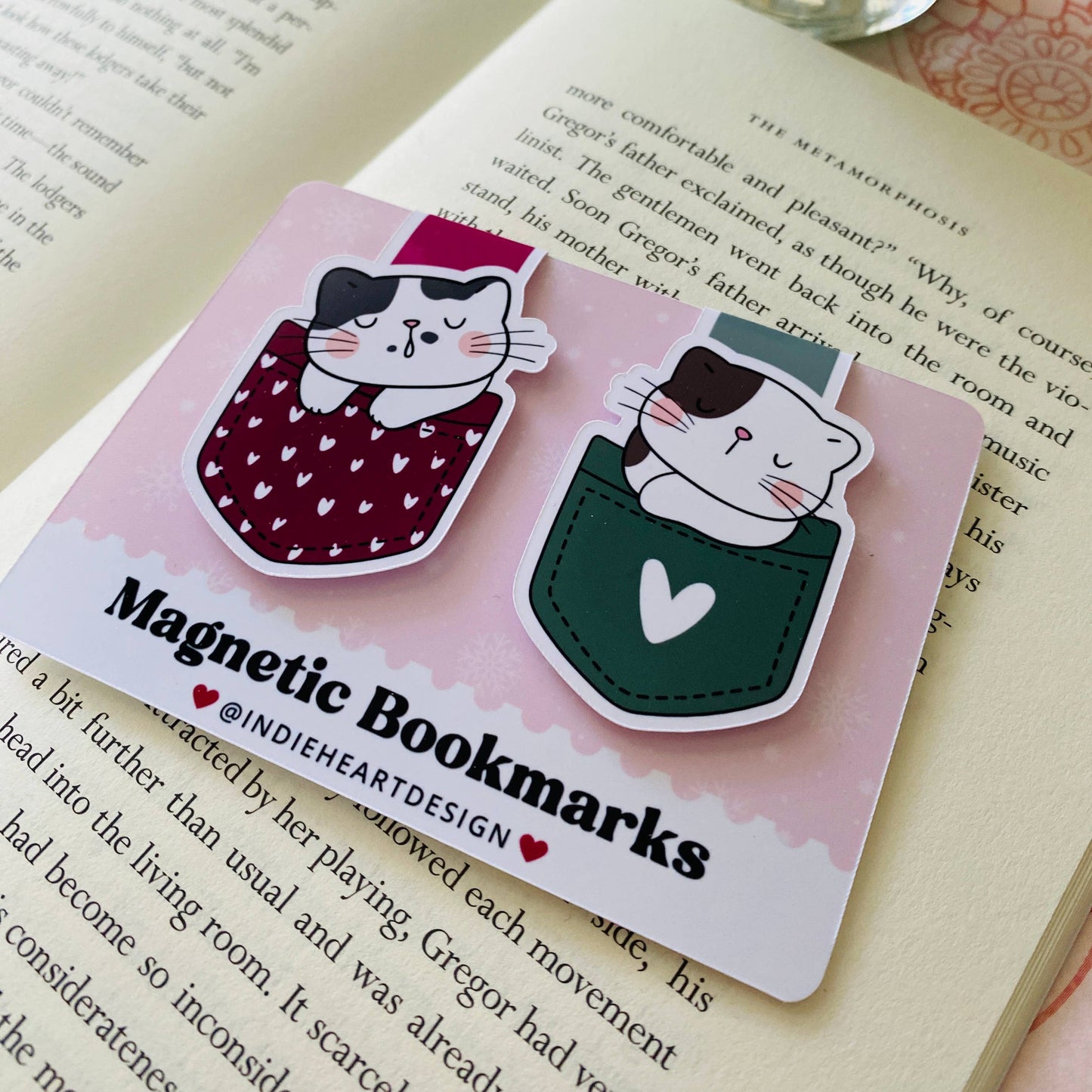 Holiday Magnetic Bookmark Gift Set – Pocket Kittens