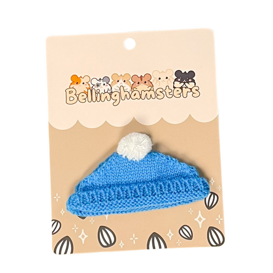 Blue PomPom Beanie - Plushie Accessories