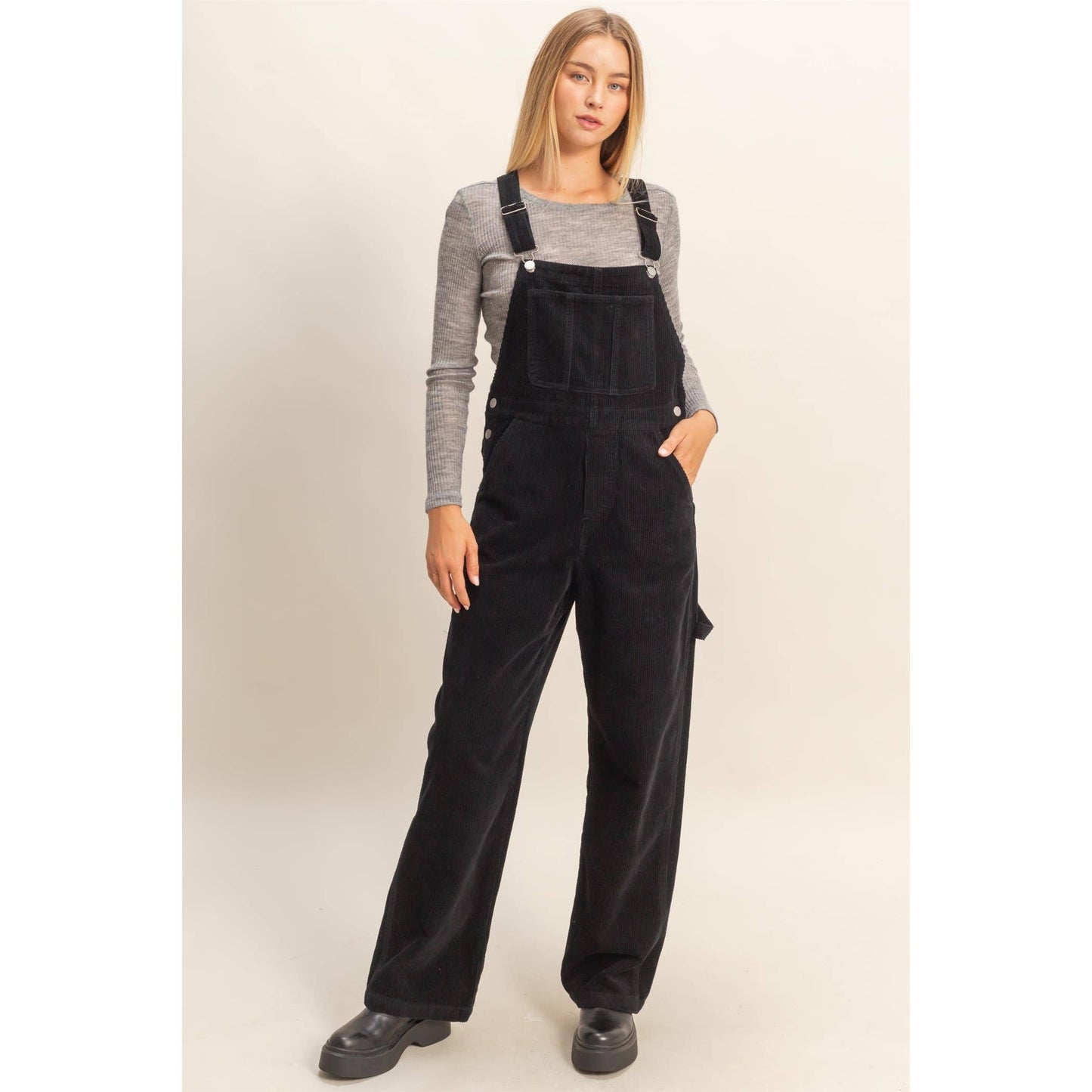 Mineral Washed Corduroy Overall
