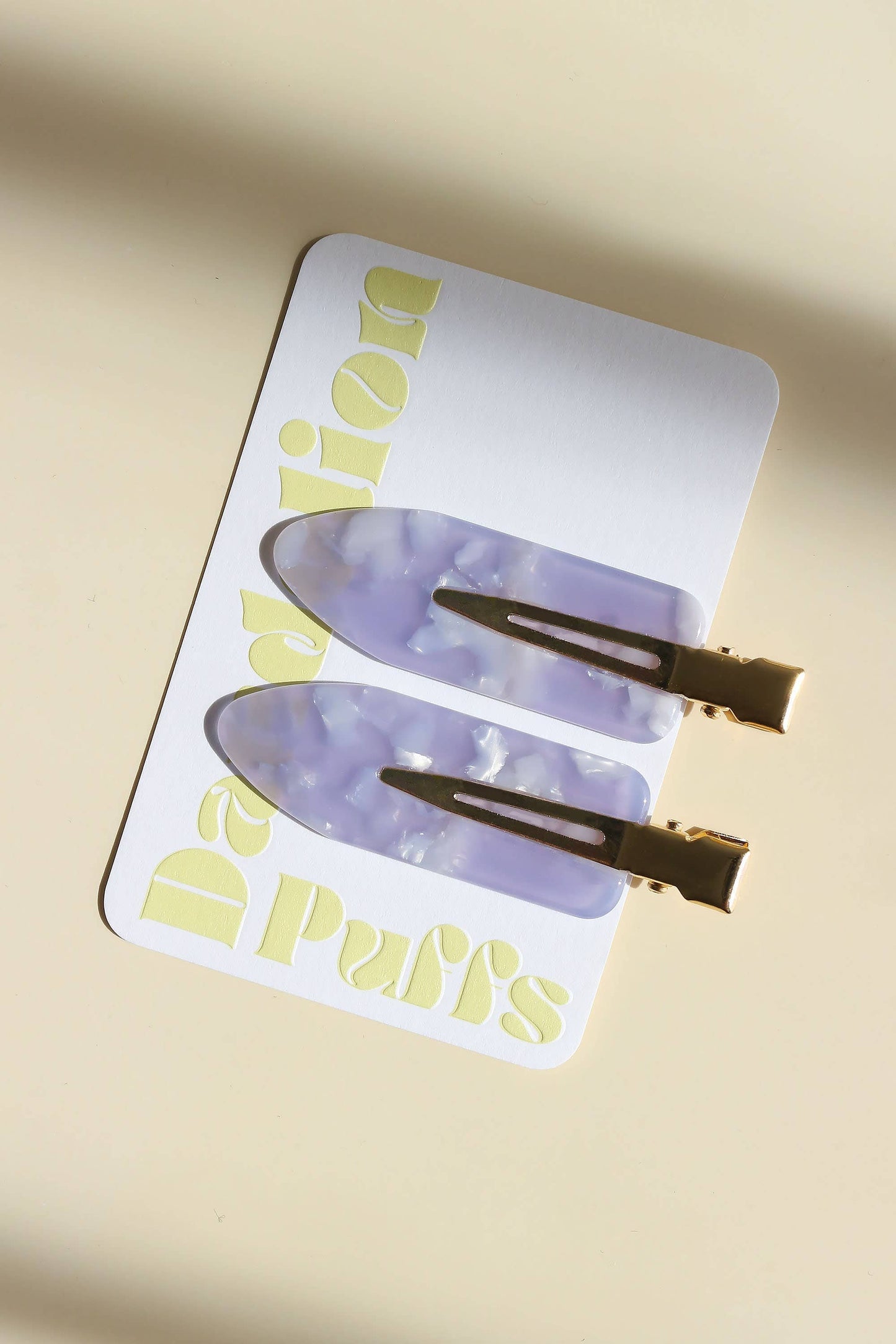 Creaseless Acetate Makeup Hair Clips - Set of 2