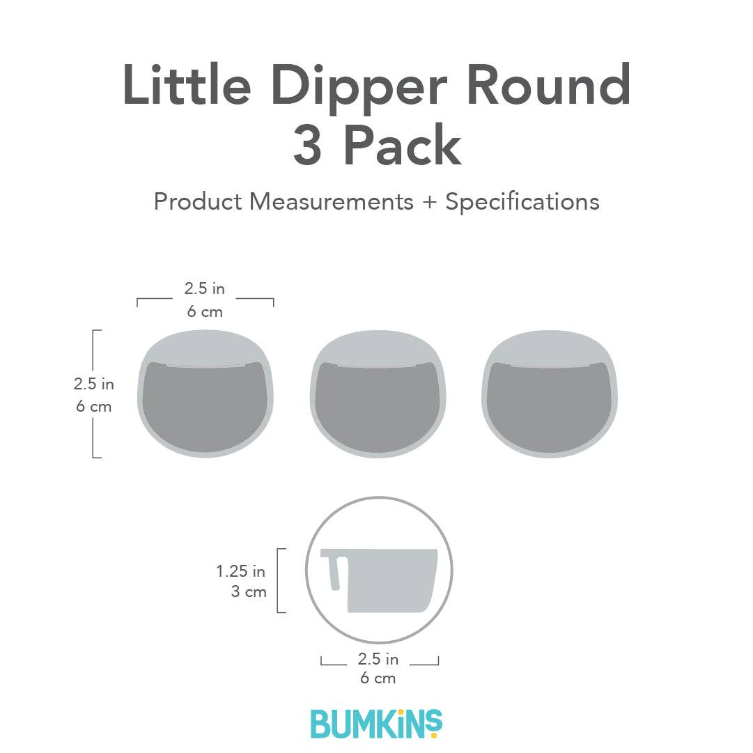 Silicone Little Dipper Round 3-Pack: Gumdrop