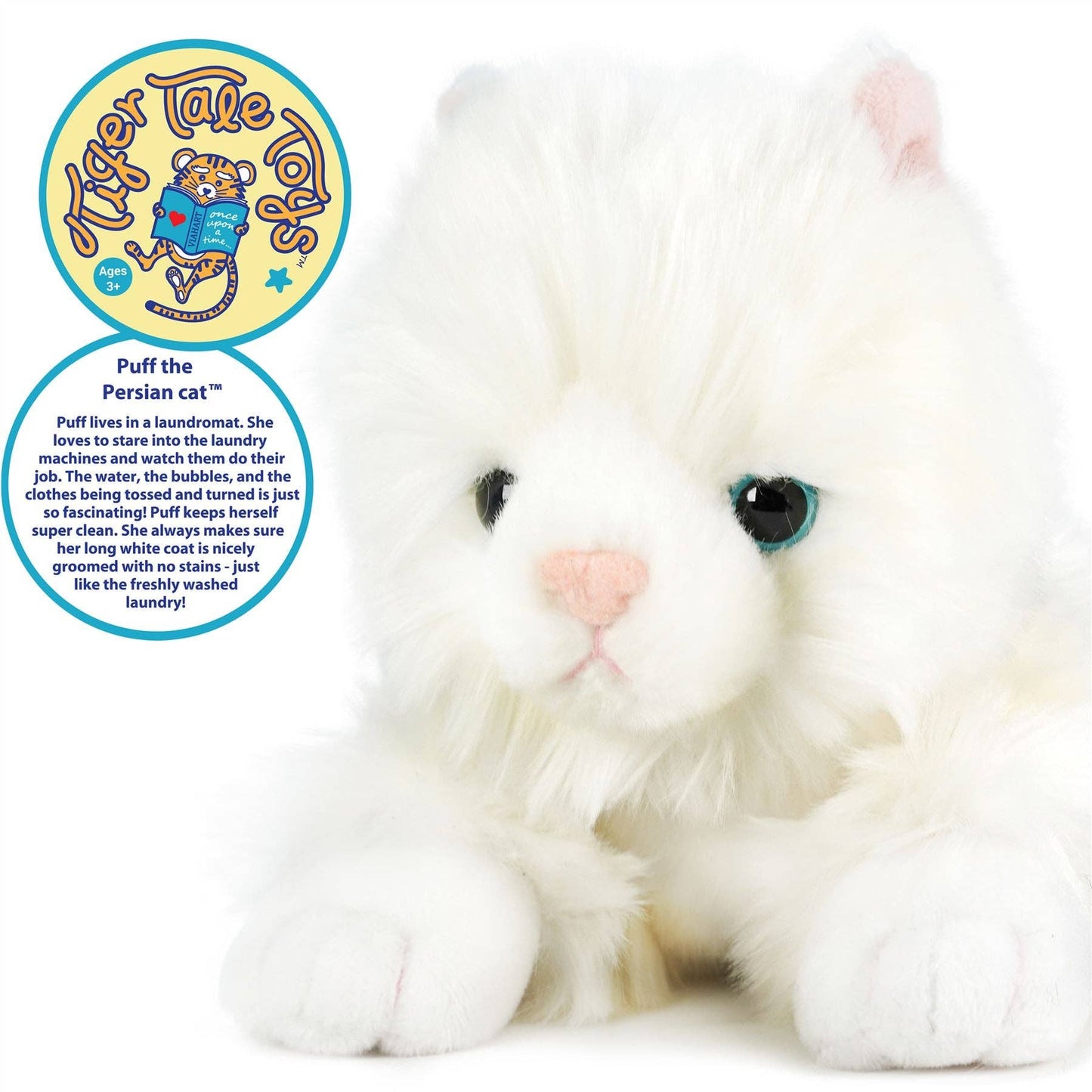 Puff The Persian Cat | 13 Inch Stuffed Animal Plush | By Tig