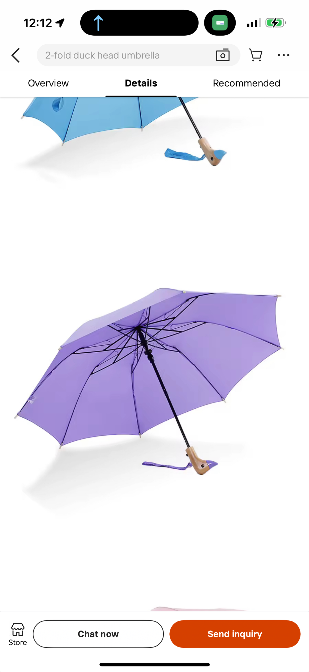 Dapper Duck Folding Umbrella 