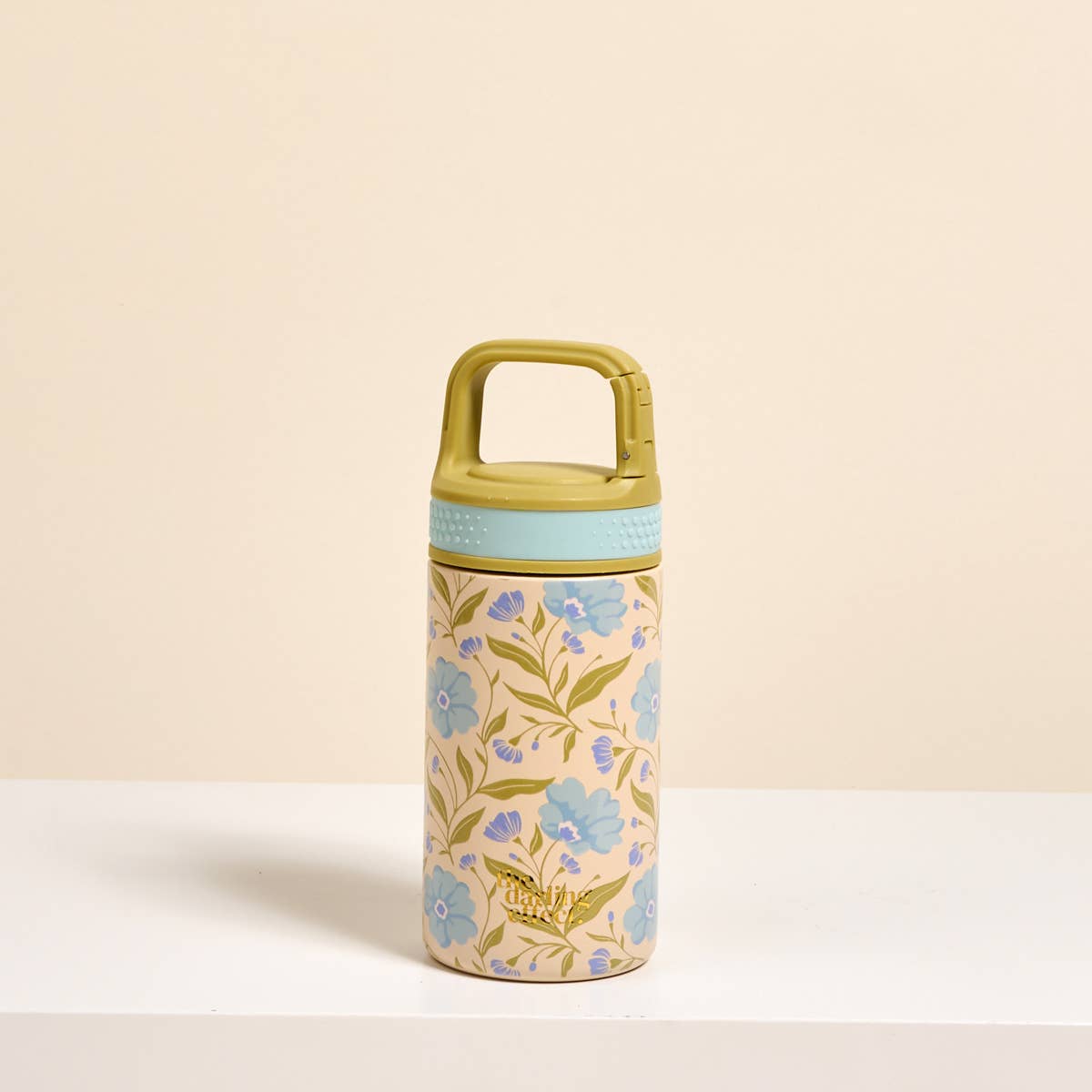 6 oz Lil' Bitty Bottle–Poppin' Petals Aqua