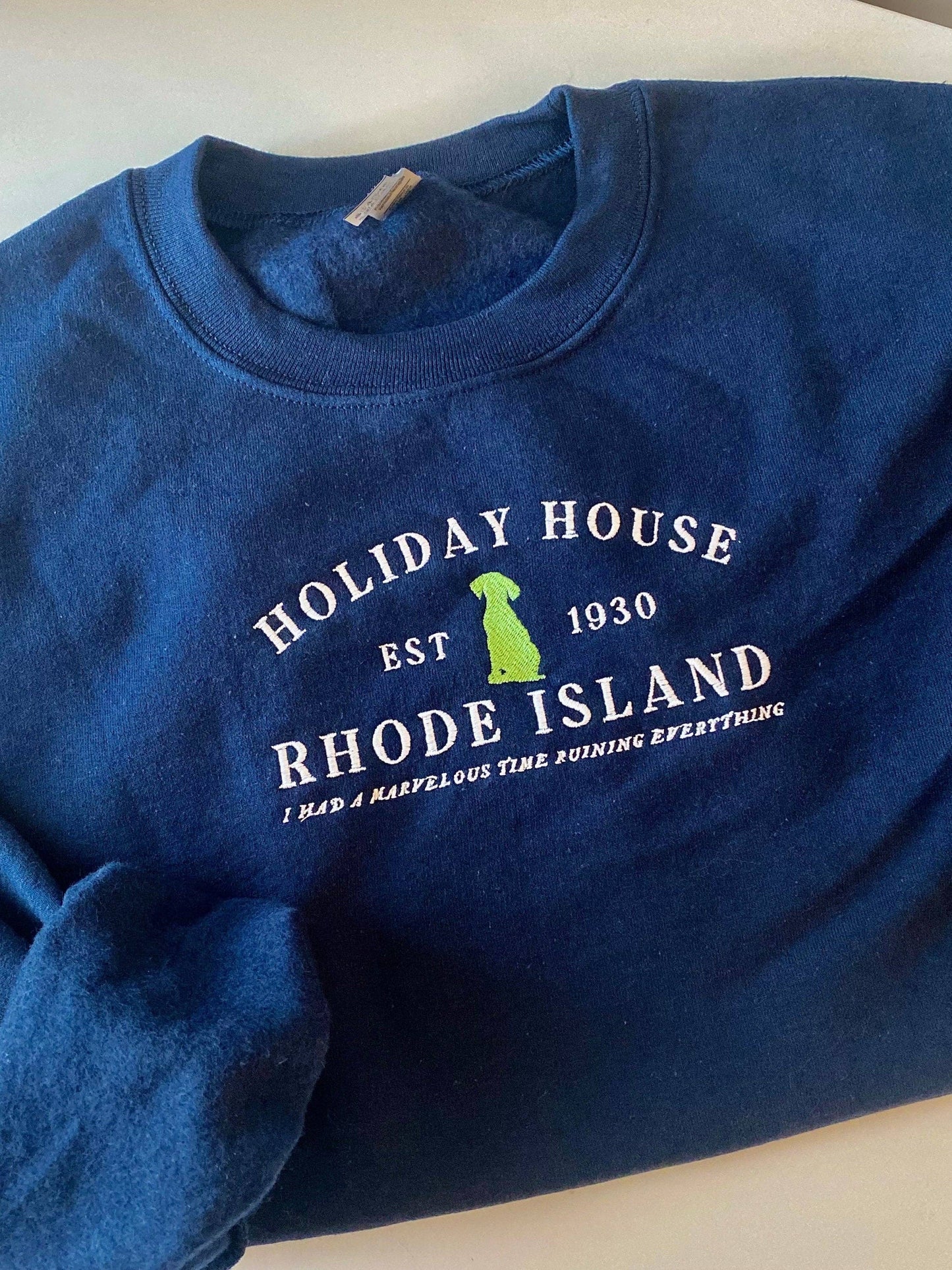 Holiday House Folklore Embroidered Crewneck | Last Great American Dynasty